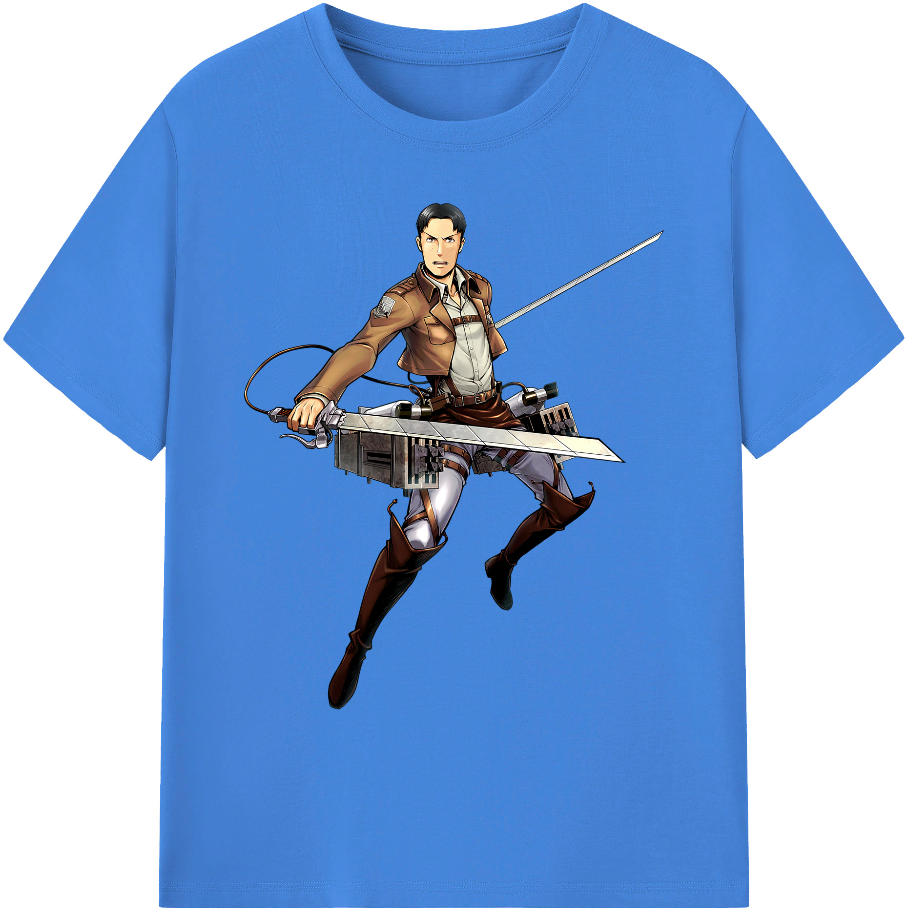 （画像用） 進撃の巨人 Attack on Titan 綿100％ メンズ半袖Tシャツ｜肌触りやわらか＆通気性