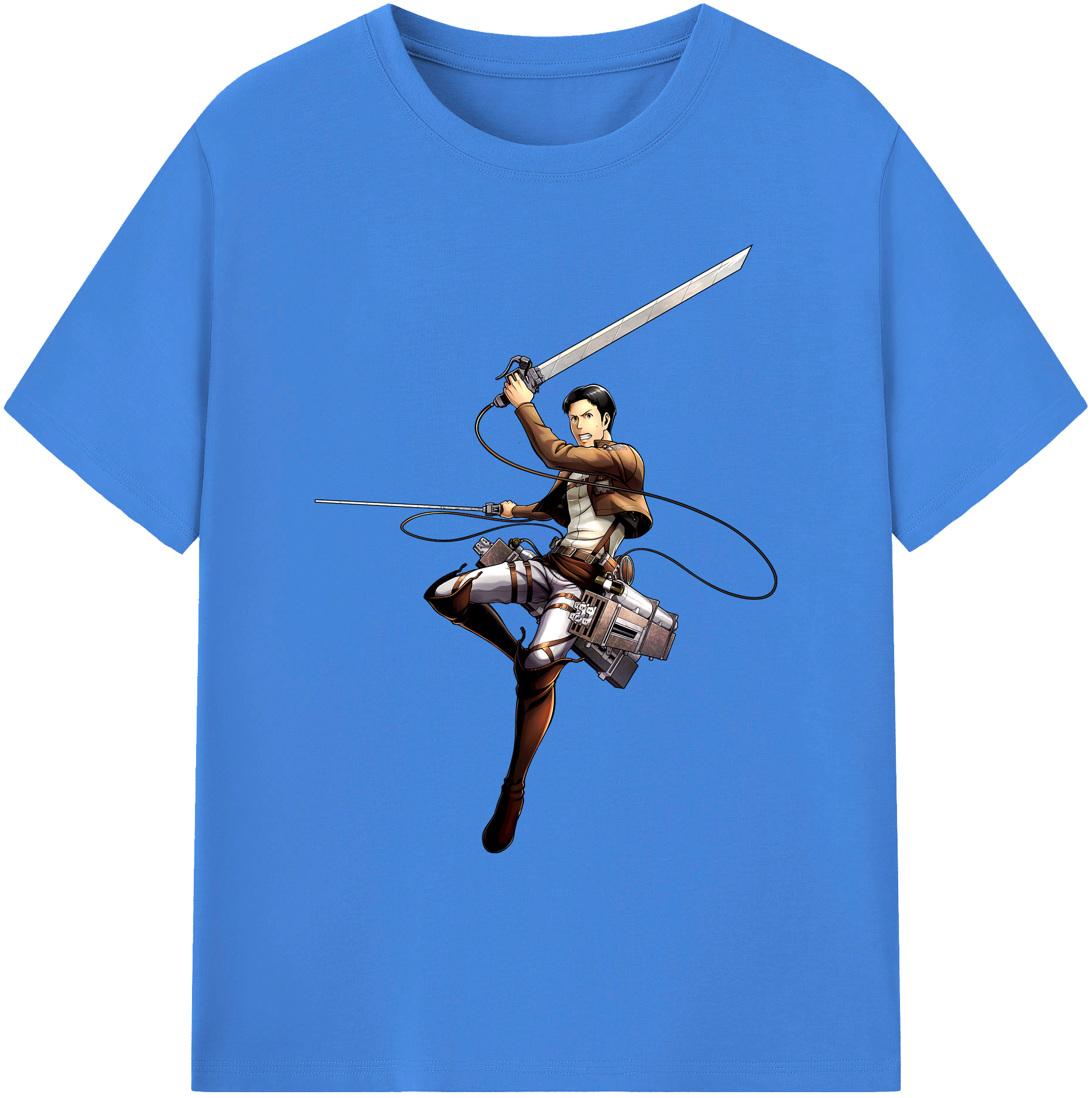 （画像用） 進撃の巨人 Attack on Titan 綿100％ メンズ半袖Tシャツ｜肌触りやわらか＆通気性