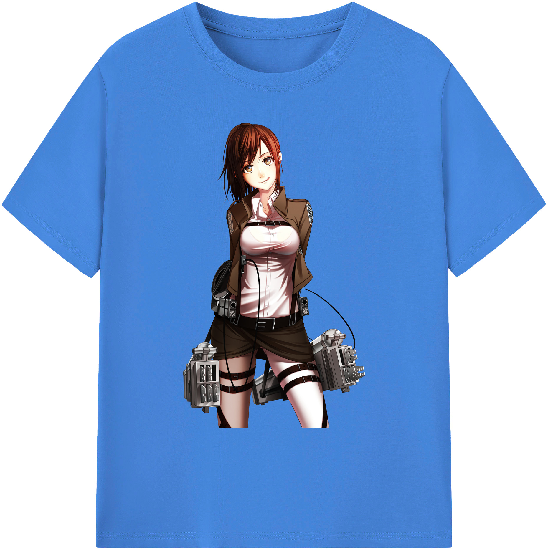 （画像用） 進撃の巨人 サシャ·ブラウス Attack on Titan Sasha Blaus 綿100％ メンズ半袖Tシャツ｜肌触りやわらか＆通気性