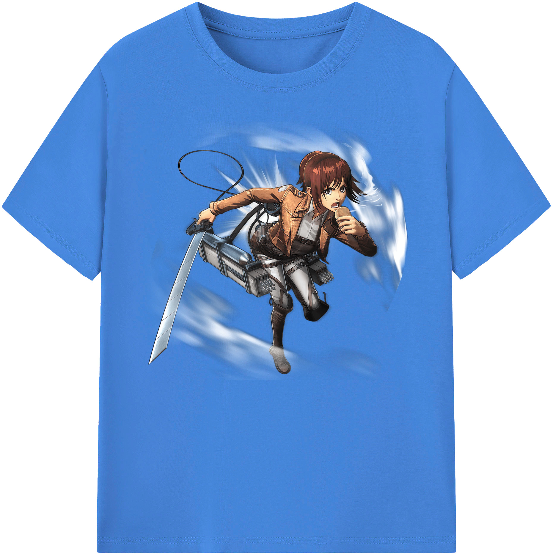 （画像用） 進撃の巨人 サシャ·ブラウス Attack on Titan Sasha Blaus 綿100％ メンズ半袖Tシャツ｜肌触りやわらか＆通気性