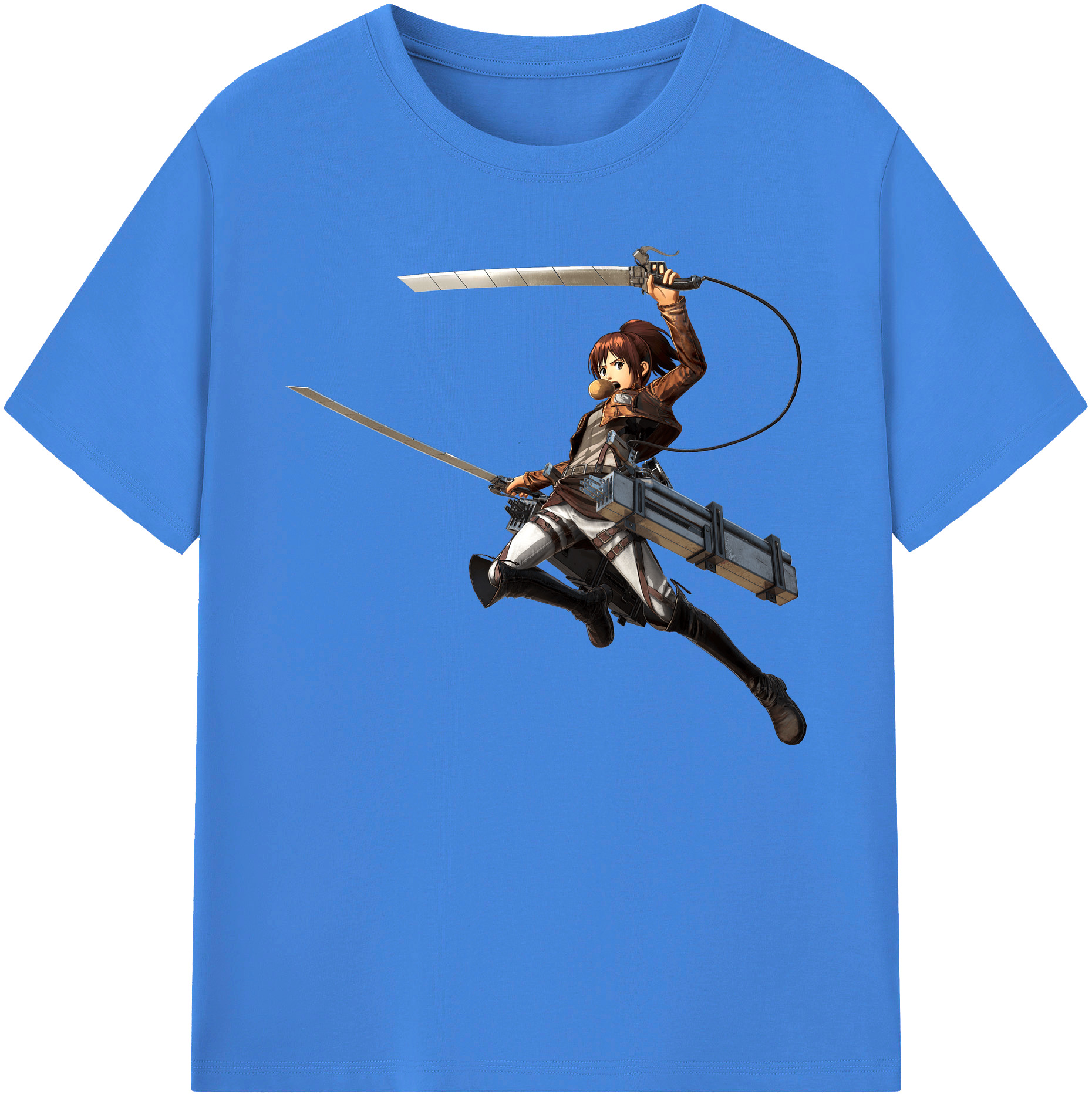 （画像用） 進撃の巨人 サシャ·ブラウス Attack on Titan Sasha Blaus 綿100％ メンズ半袖Tシャツ｜肌触りやわらか＆通気性