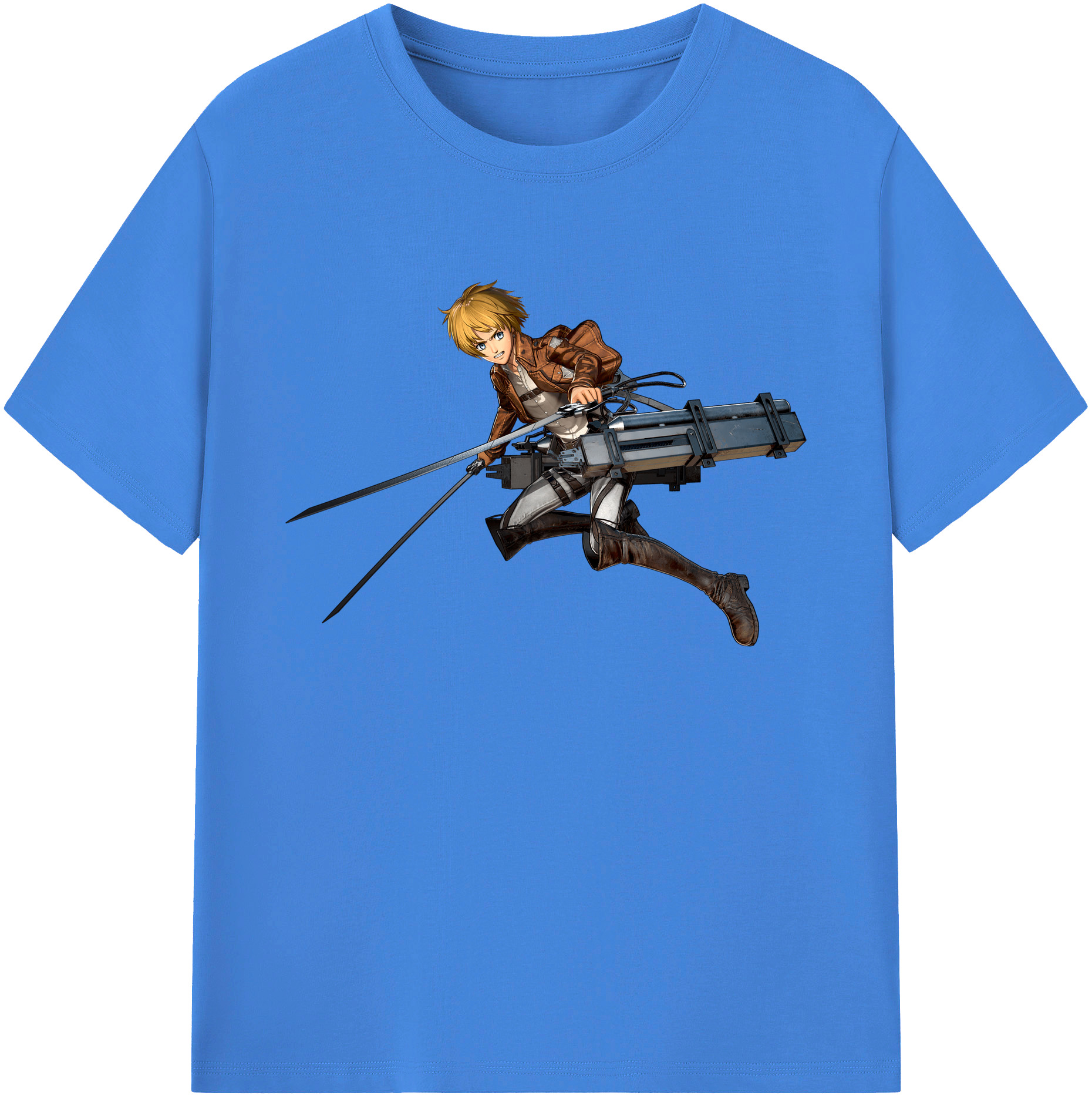 （画像用） 進撃の巨人 アルミン·アルレルト Attack on Titan Armin Arlert 綿100％ メンズ半袖Tシャツ｜肌触りやわらか＆通気性