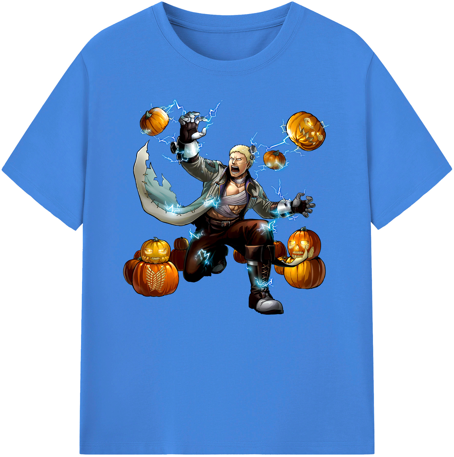 （画像用） 進撃の巨人 ライナー・ブラウン Attack on Titan Reiner Braun 綿100％ メンズ半袖Tシャツ｜肌触りやわらか＆通気性