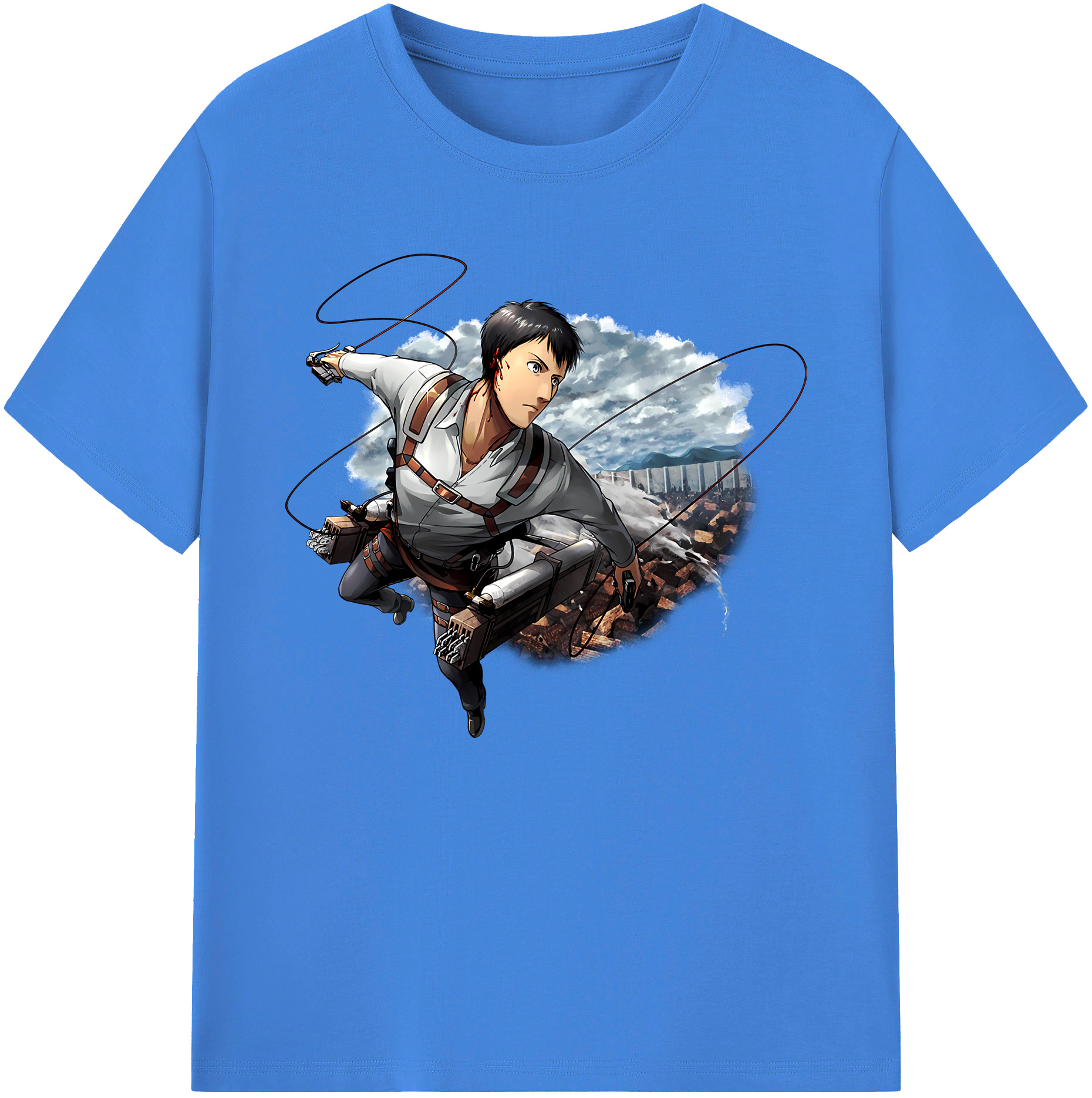 （画像用） 進撃の巨人 ベルトルト・フーバー Attack on Titan Bertholdt Hoover 綿100％ メンズ半袖Tシャツ｜肌触りやわらか＆通気性