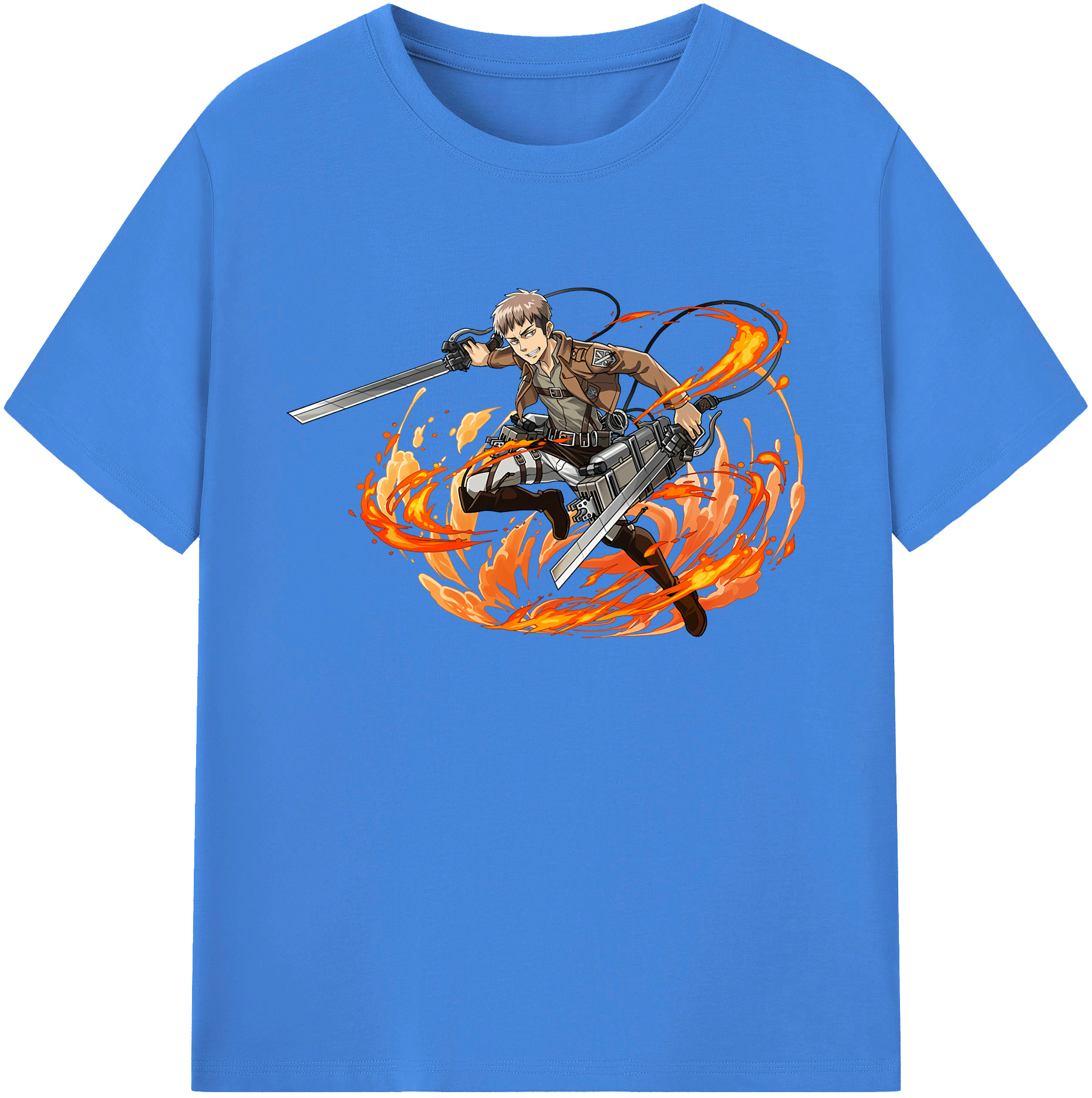 （画像用） 進撃の巨人 ジャン・キルシュタイン Attack on Titan Jean Kirstein 綿100％ メンズ半袖Tシャツ｜肌触りやわらか＆通気性