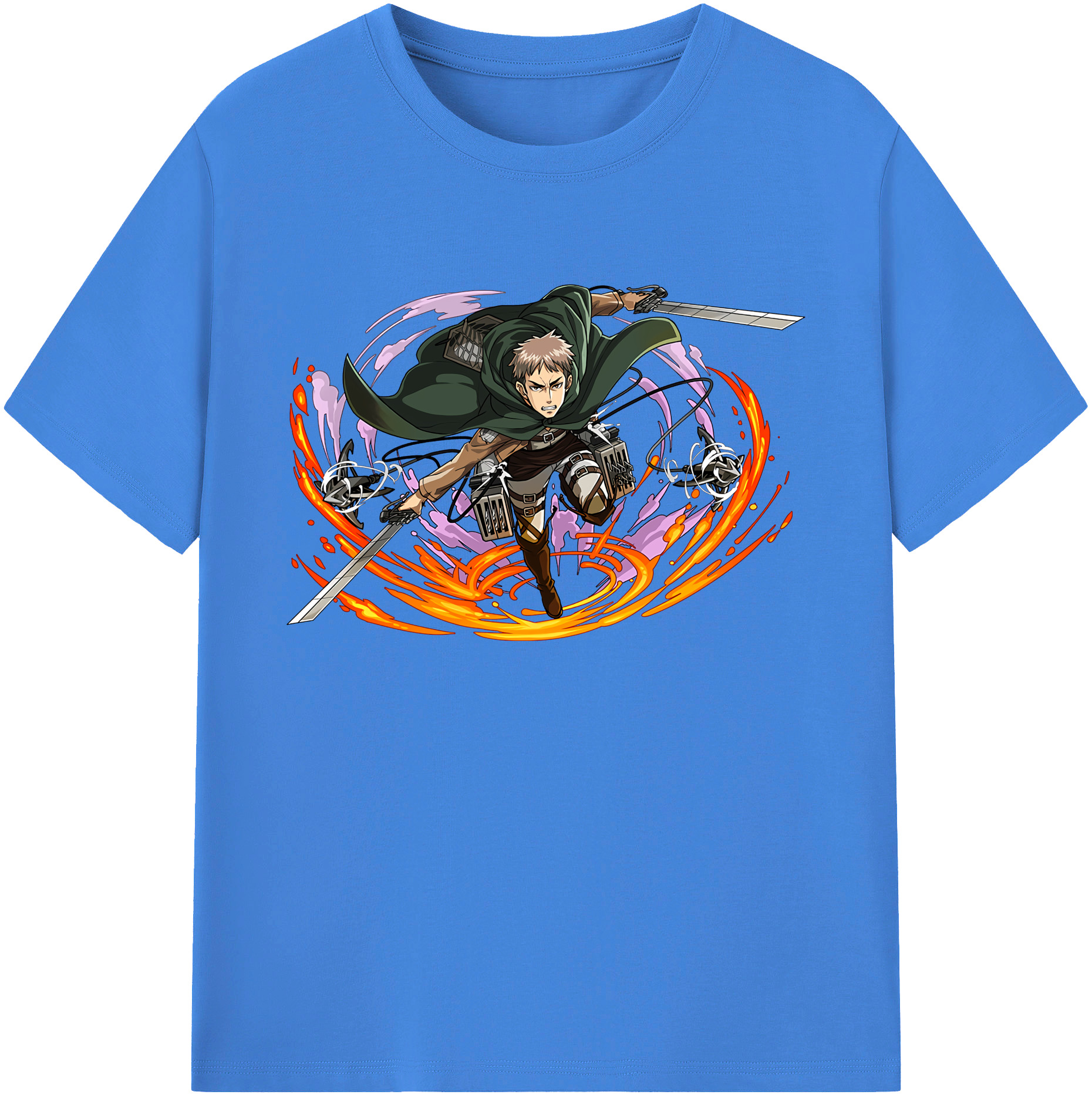 （画像用） 進撃の巨人 ジャン・キルシュタイン Attack on Titan Jean Kirstein 綿100％ メンズ半袖Tシャツ｜肌触りやわらか＆通気性