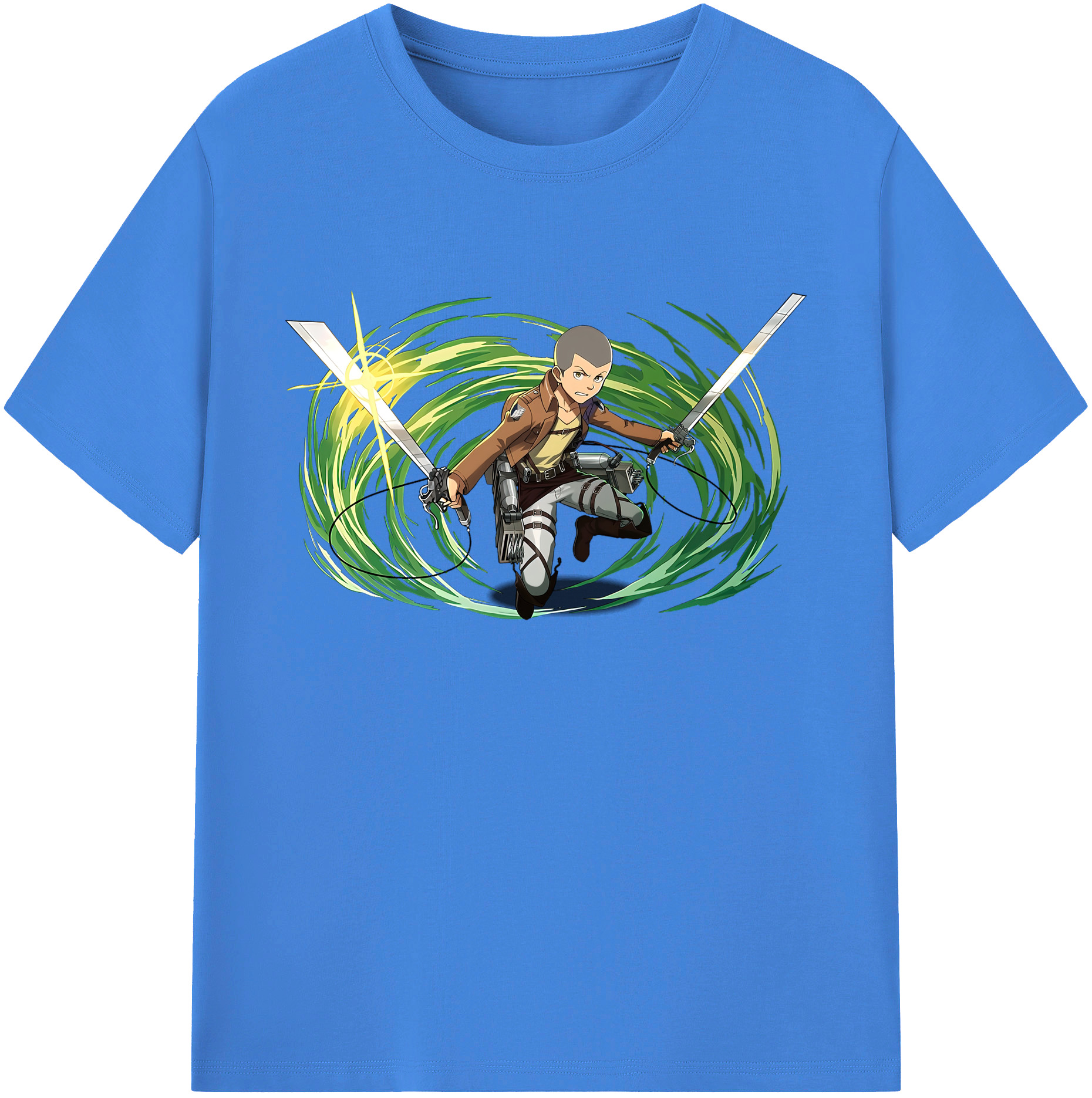 （画像用） 進撃の巨人 コニー·スプリンガー Attack on Titan Connie Springer 綿100％ メンズ半袖Tシャツ｜肌触りやわらか＆通気性