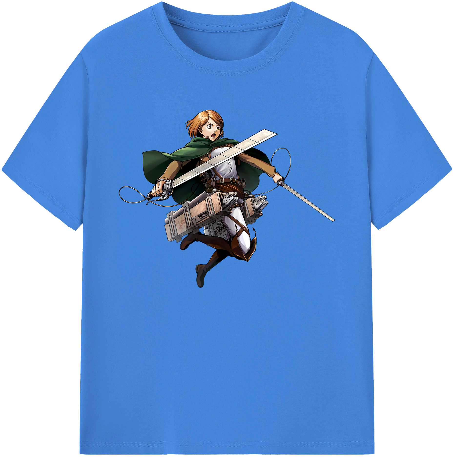 （画像用） 進撃の巨人 ペトラ·ラル Attack on Titan Petra Rall 綿100％ メンズ半袖Tシャツ｜肌触りやわらか＆通気性