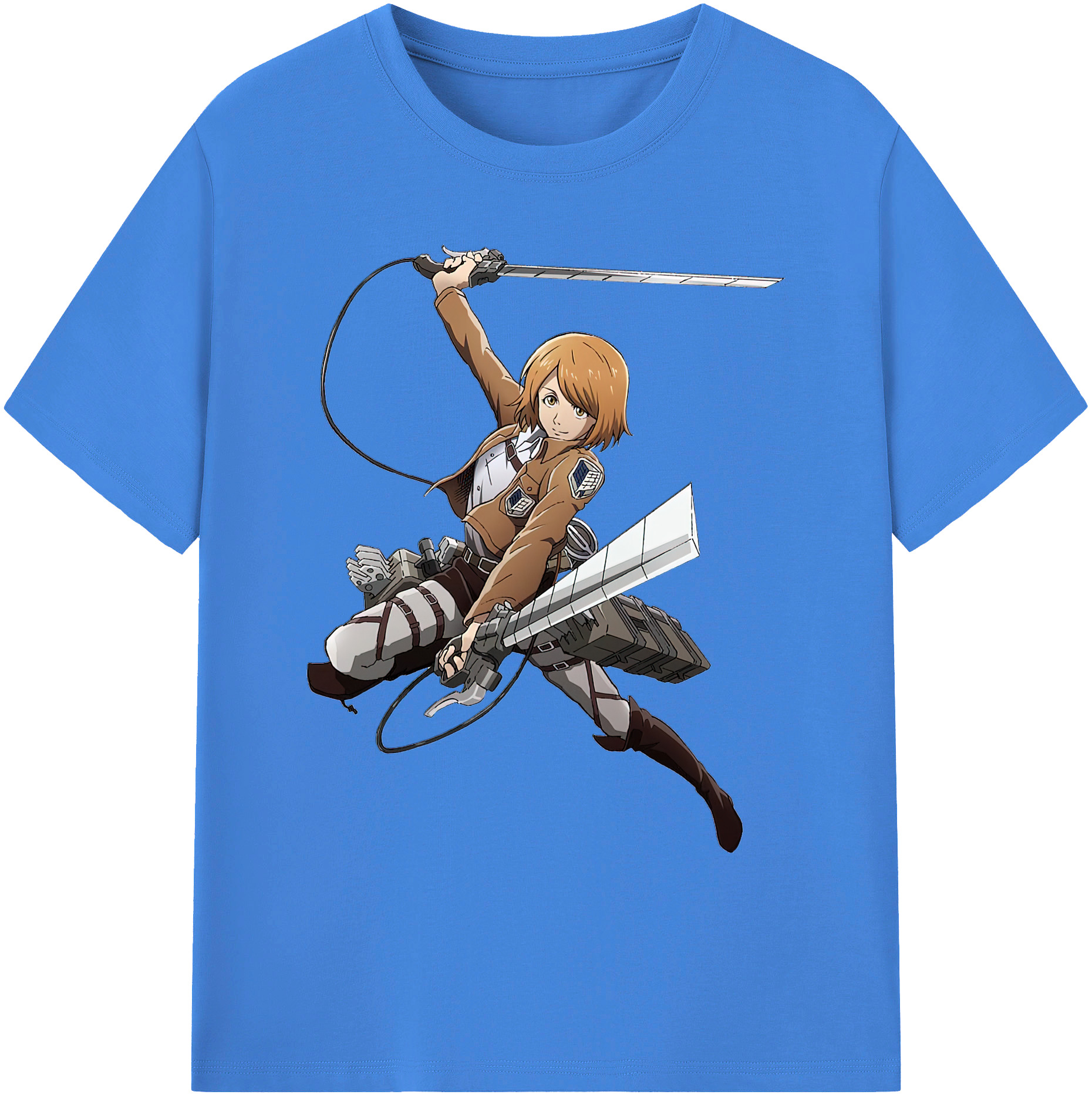 （画像用） 進撃の巨人 ペトラ·ラル Attack on Titan Petra Rall 綿100％ メンズ半袖Tシャツ｜肌触りやわらか＆通気性