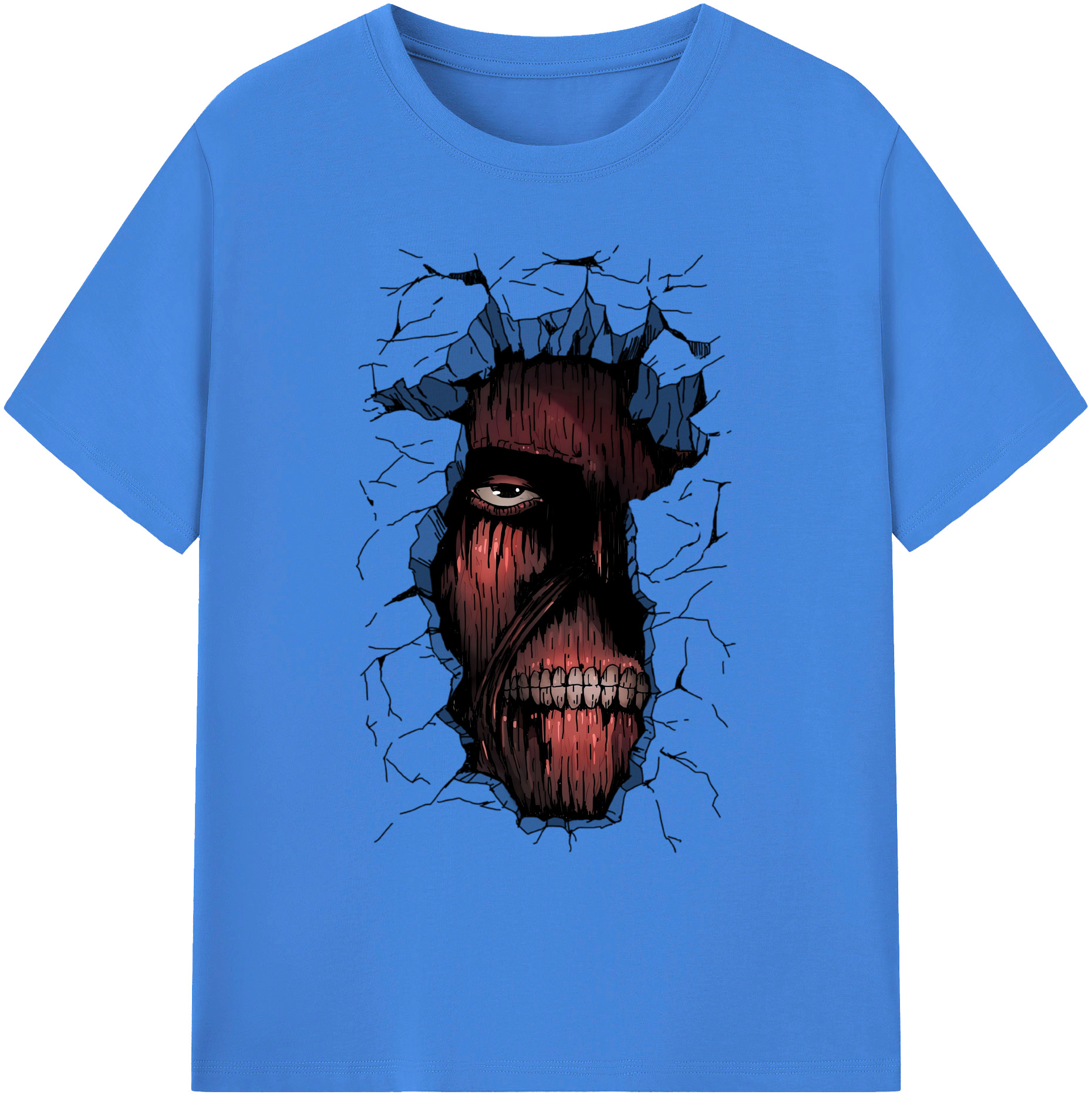 （画像用） 進撃の巨人 Attack on Titan 綿100％ メンズ半袖Tシャツ｜肌触りやわらか＆通気性