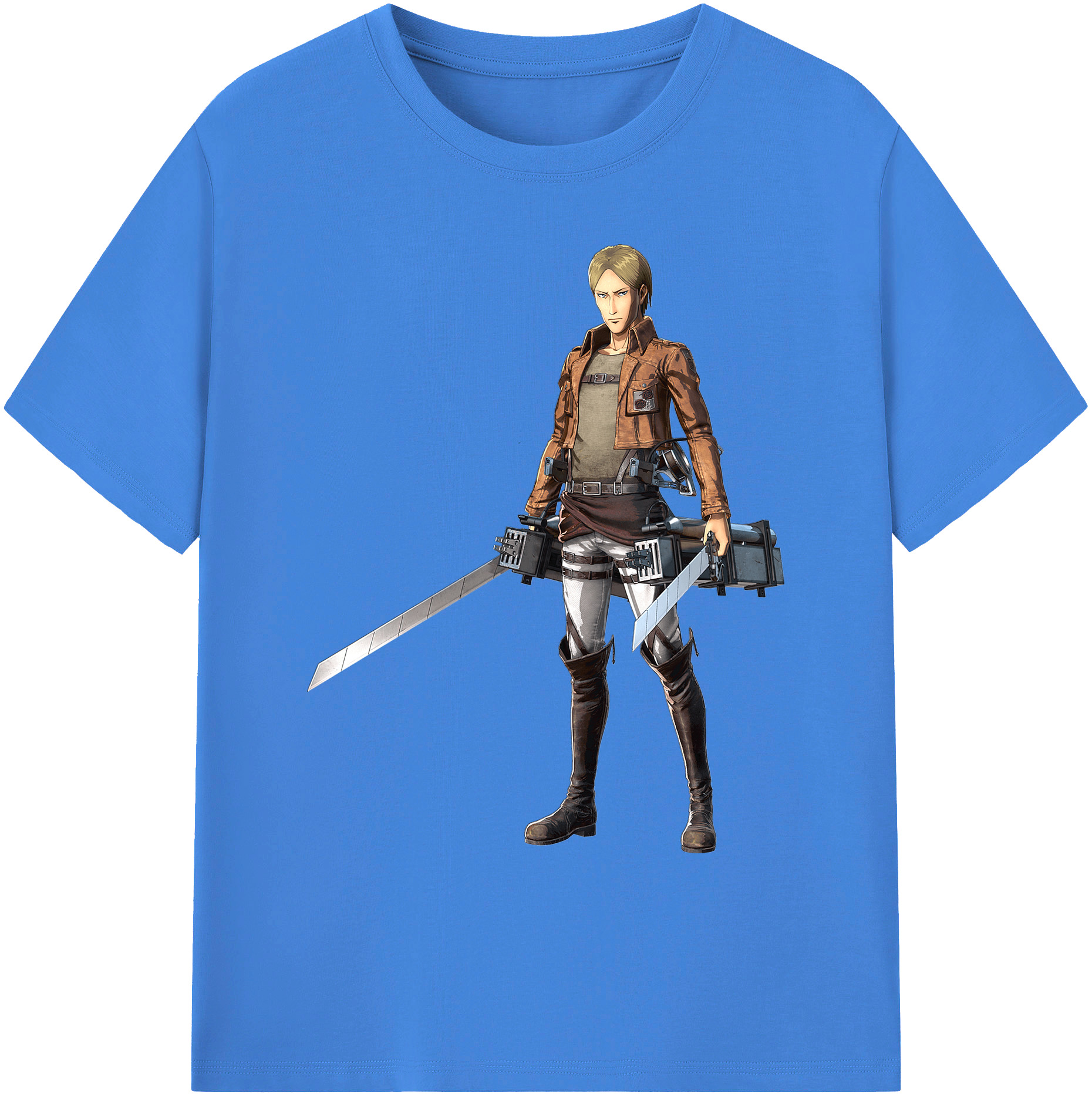 （画像用） 進撃の巨人 Attack on Titan 綿100％ メンズ半袖Tシャツ｜肌触りやわらか＆通気性