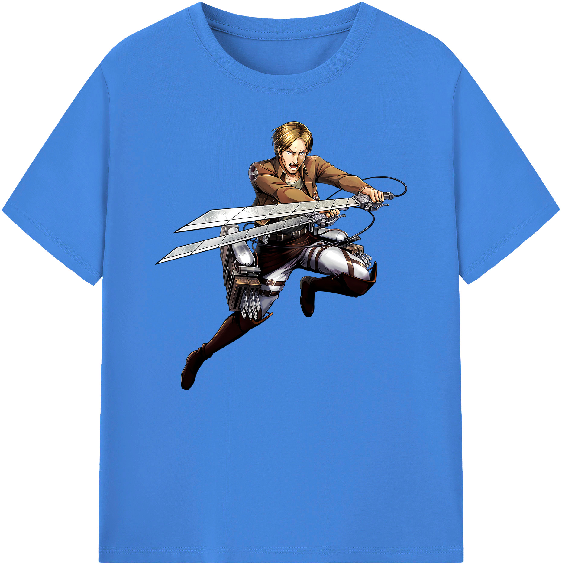 （画像用） 進撃の巨人 Attack on Titan 綿100％ メンズ半袖Tシャツ｜肌触りやわらか＆通気性