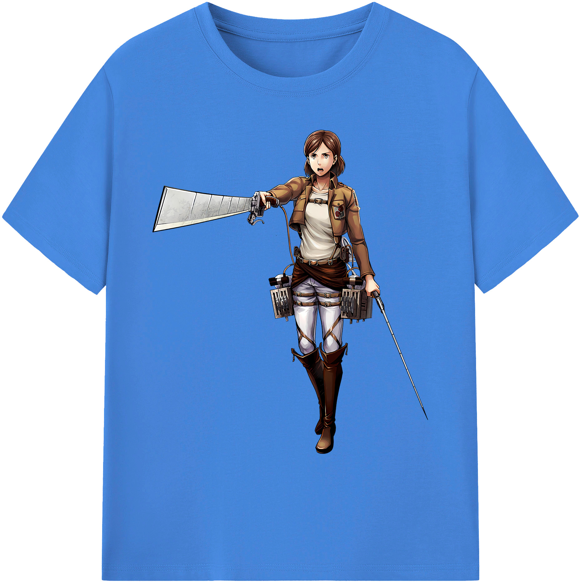 （画像用） 進撃の巨人 Attack on Titan 綿100％ メンズ半袖Tシャツ｜肌触りやわらか＆通気性