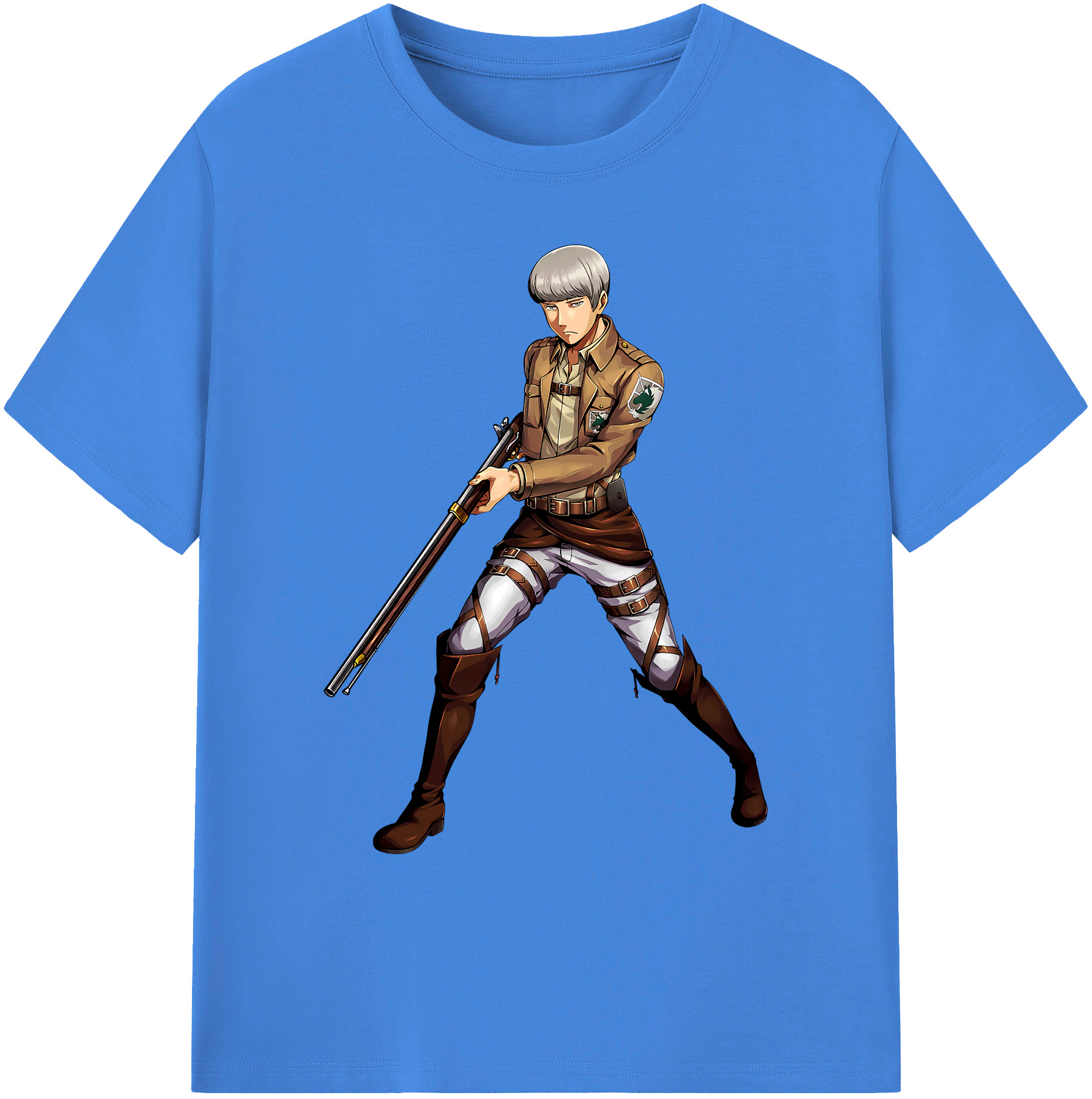 （画像用） 進撃の巨人 Attack on Titan 綿100％ メンズ半袖Tシャツ｜肌触りやわらか＆通気性