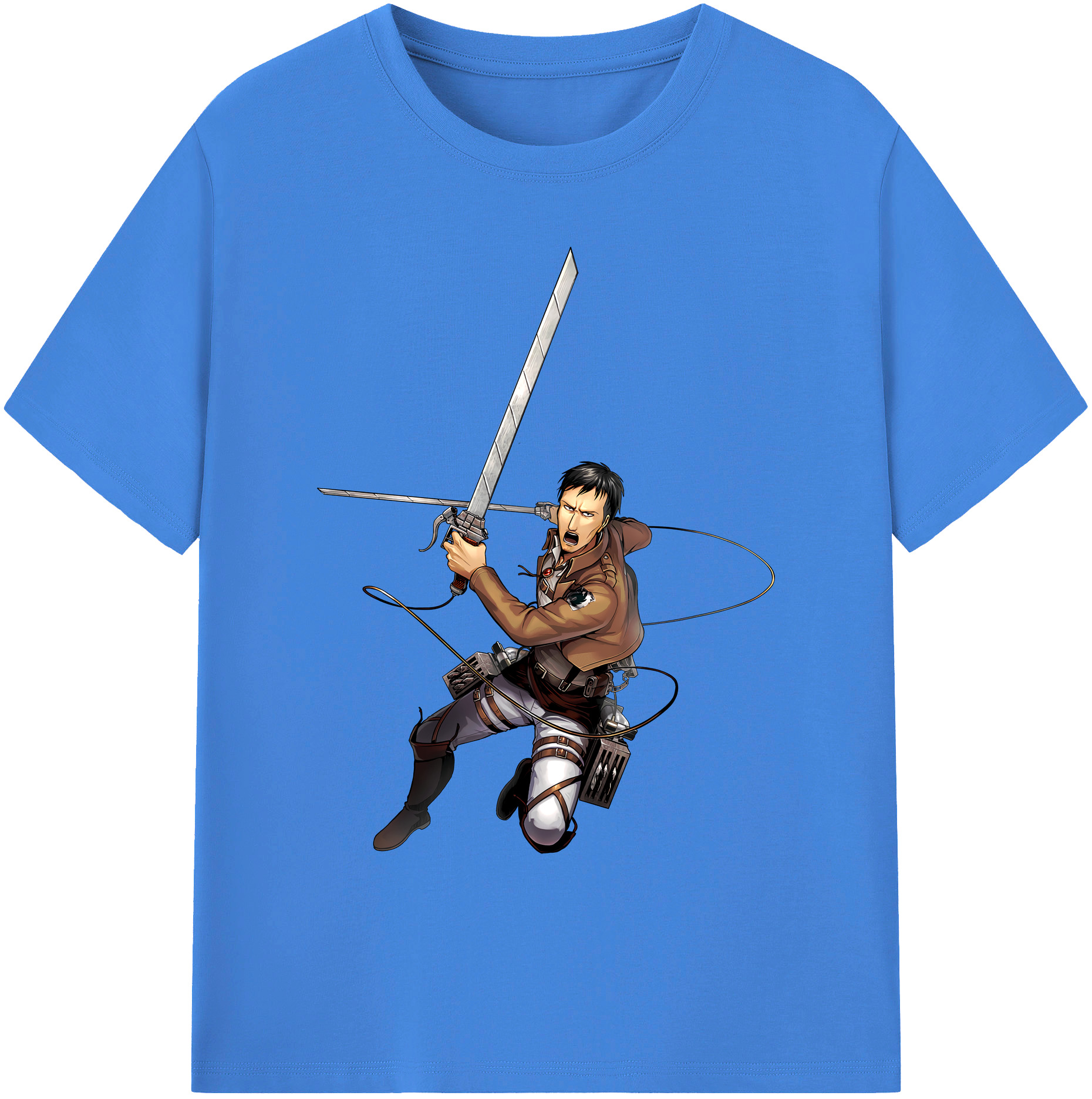 （画像用） 進撃の巨人 Attack on Titan 綿100％ メンズ半袖Tシャツ｜肌触りやわらか＆通気性