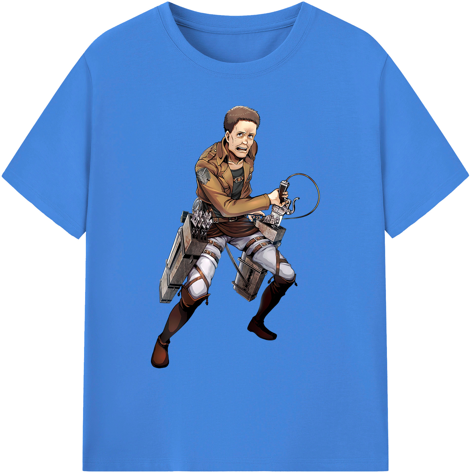 （画像用） 進撃の巨人 Attack on Titan 綿100％ メンズ半袖Tシャツ｜肌触りやわらか＆通気性