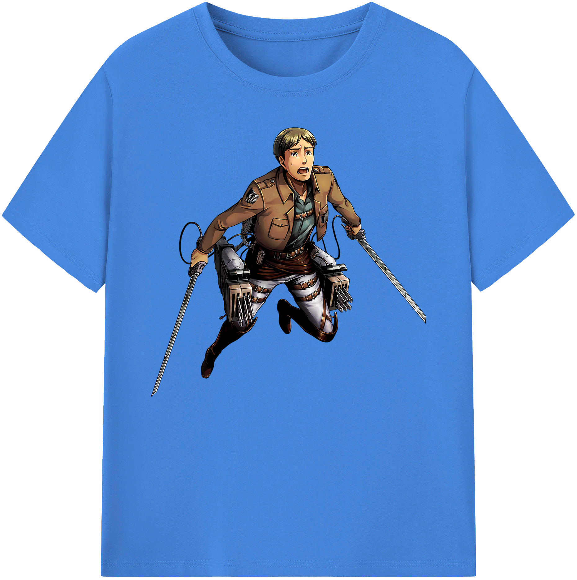（画像用） 進撃の巨人 Attack on Titan 綿100％ メンズ半袖Tシャツ｜肌触りやわらか＆通気性