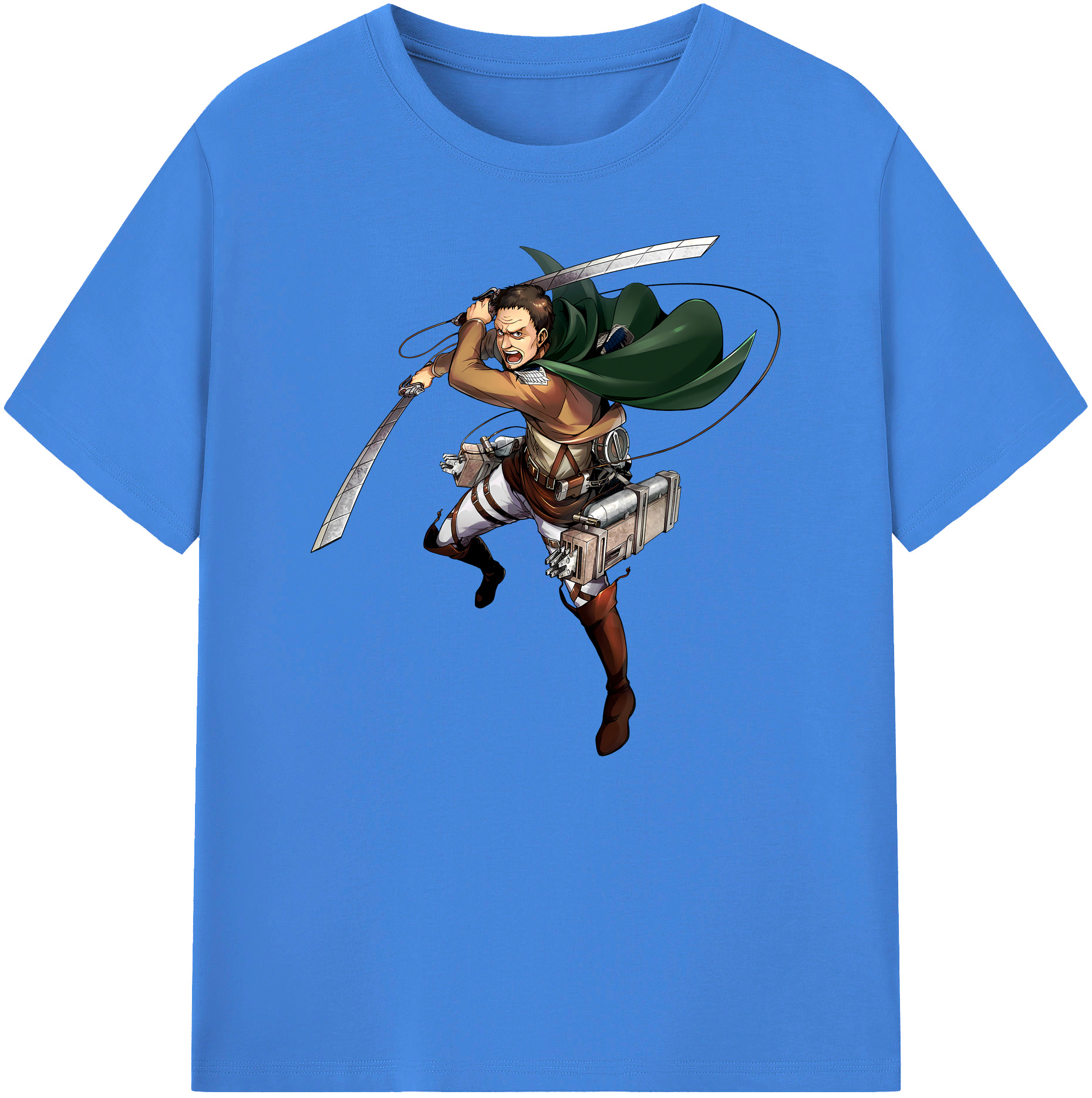 （画像用） 進撃の巨人 Attack on Titan 綿100％ メンズ半袖Tシャツ｜肌触りやわらか＆通気性