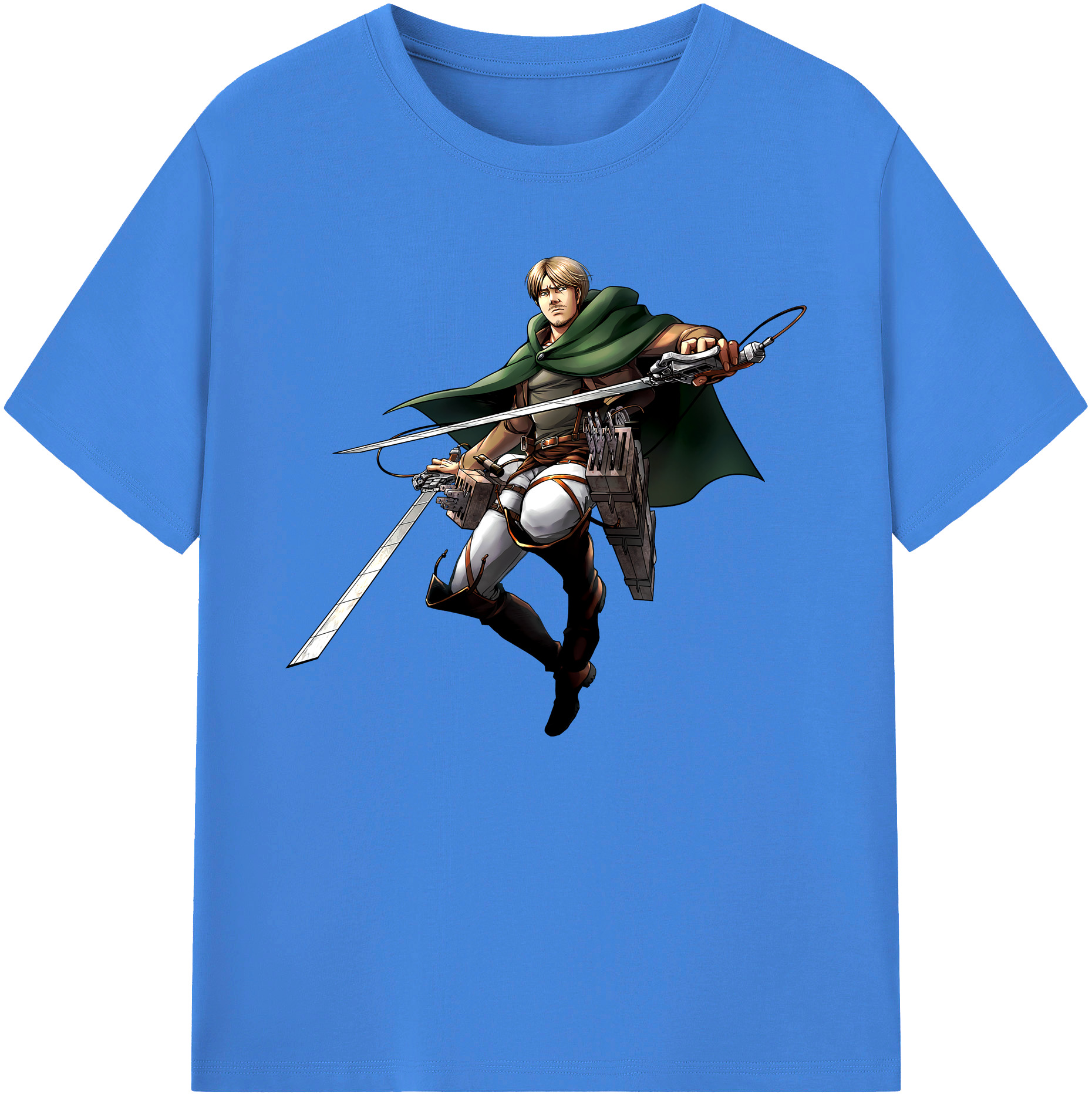 （画像用） 進撃の巨人 Attack on Titan 綿100％ メンズ半袖Tシャツ｜肌触りやわらか＆通気性