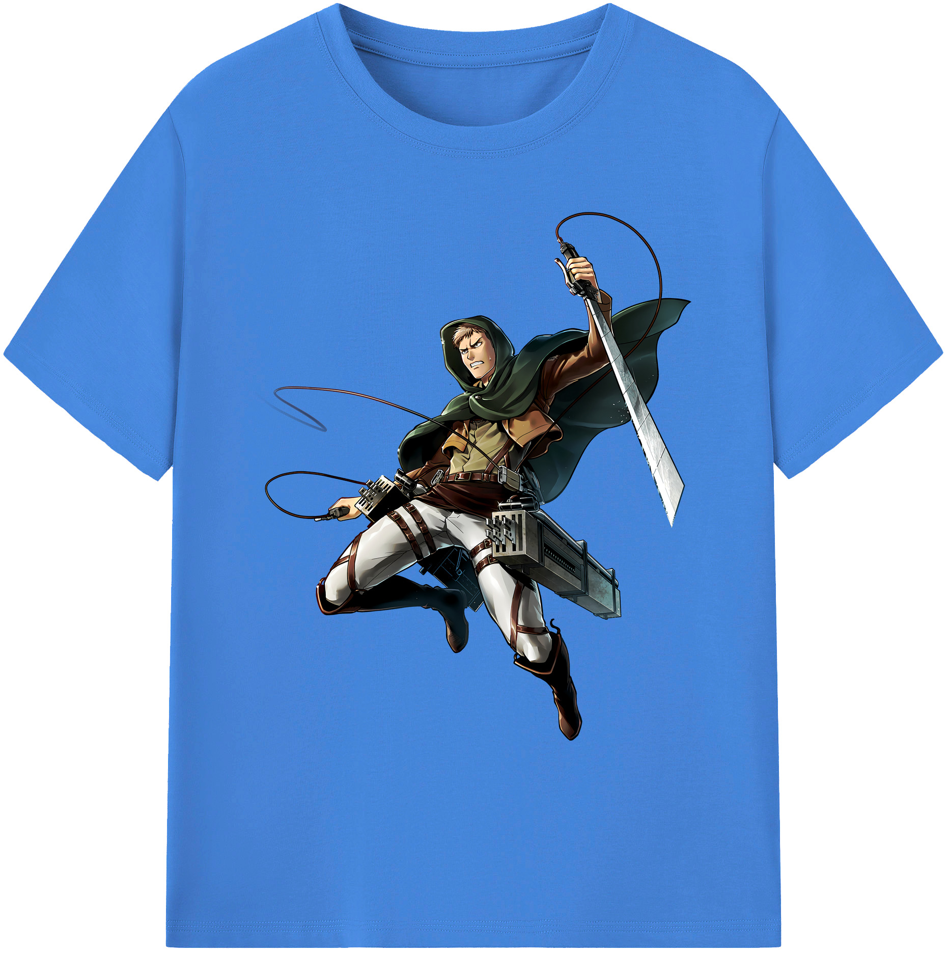（画像用） 進撃の巨人 Attack on Titan 綿100％ メンズ半袖Tシャツ｜肌触りやわらか＆通気性