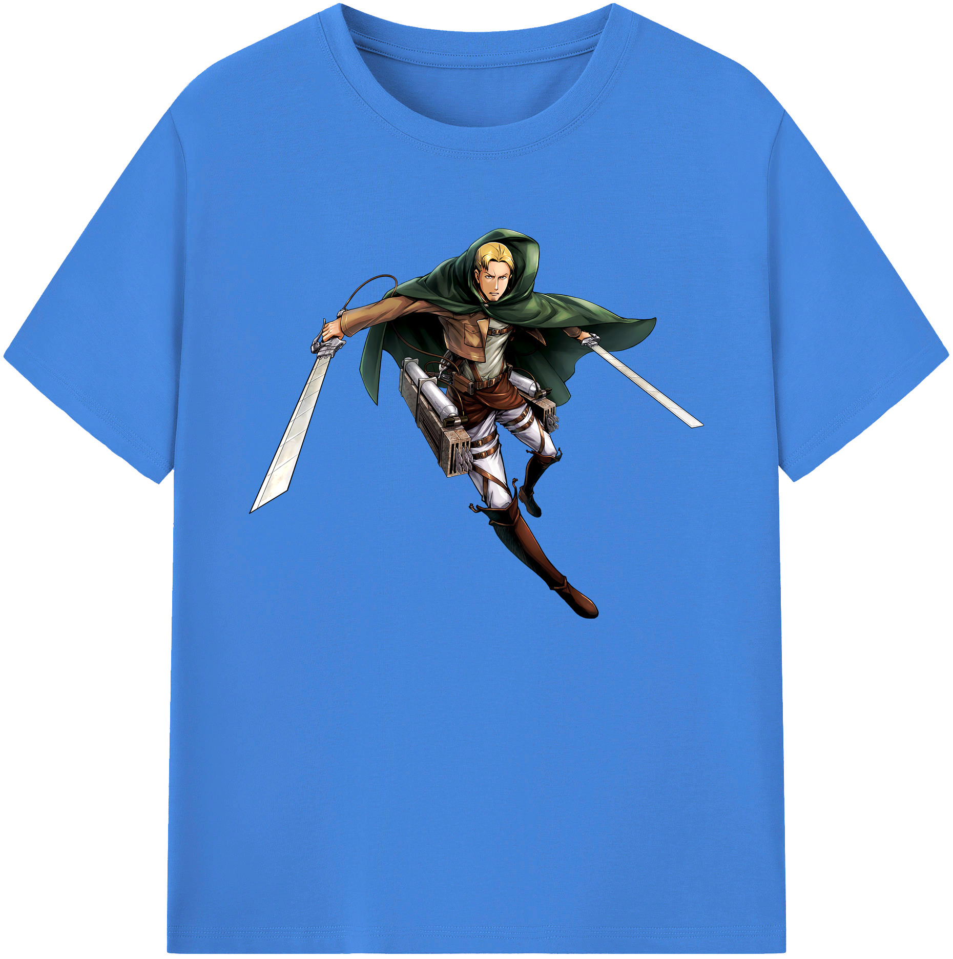 （画像用） 進撃の巨人 Attack on Titan 綿100％ メンズ半袖Tシャツ｜肌触りやわらか＆通気性