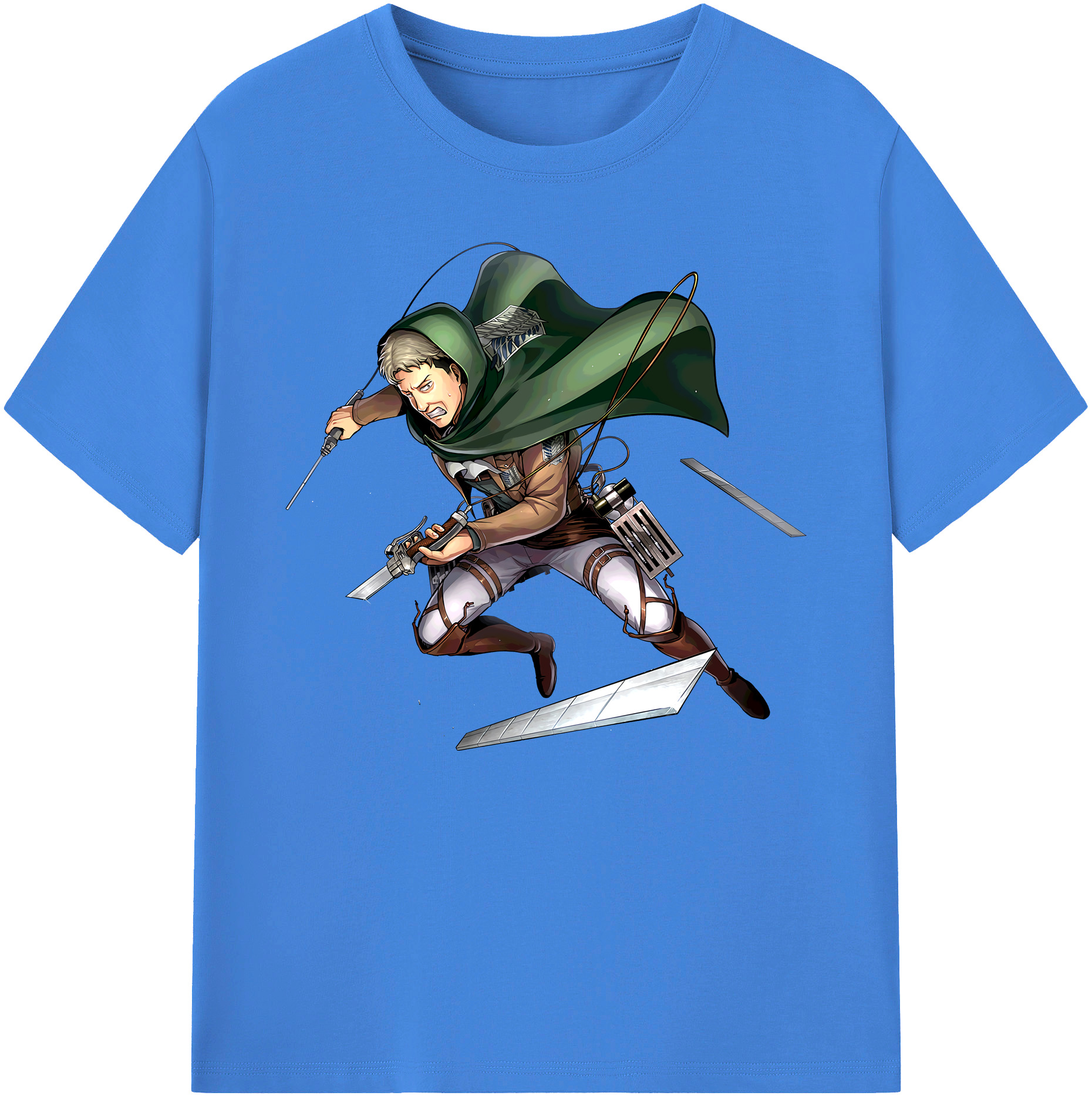 （画像用） 進撃の巨人 Attack on Titan 綿100％ メンズ半袖Tシャツ｜肌触りやわらか＆通気性