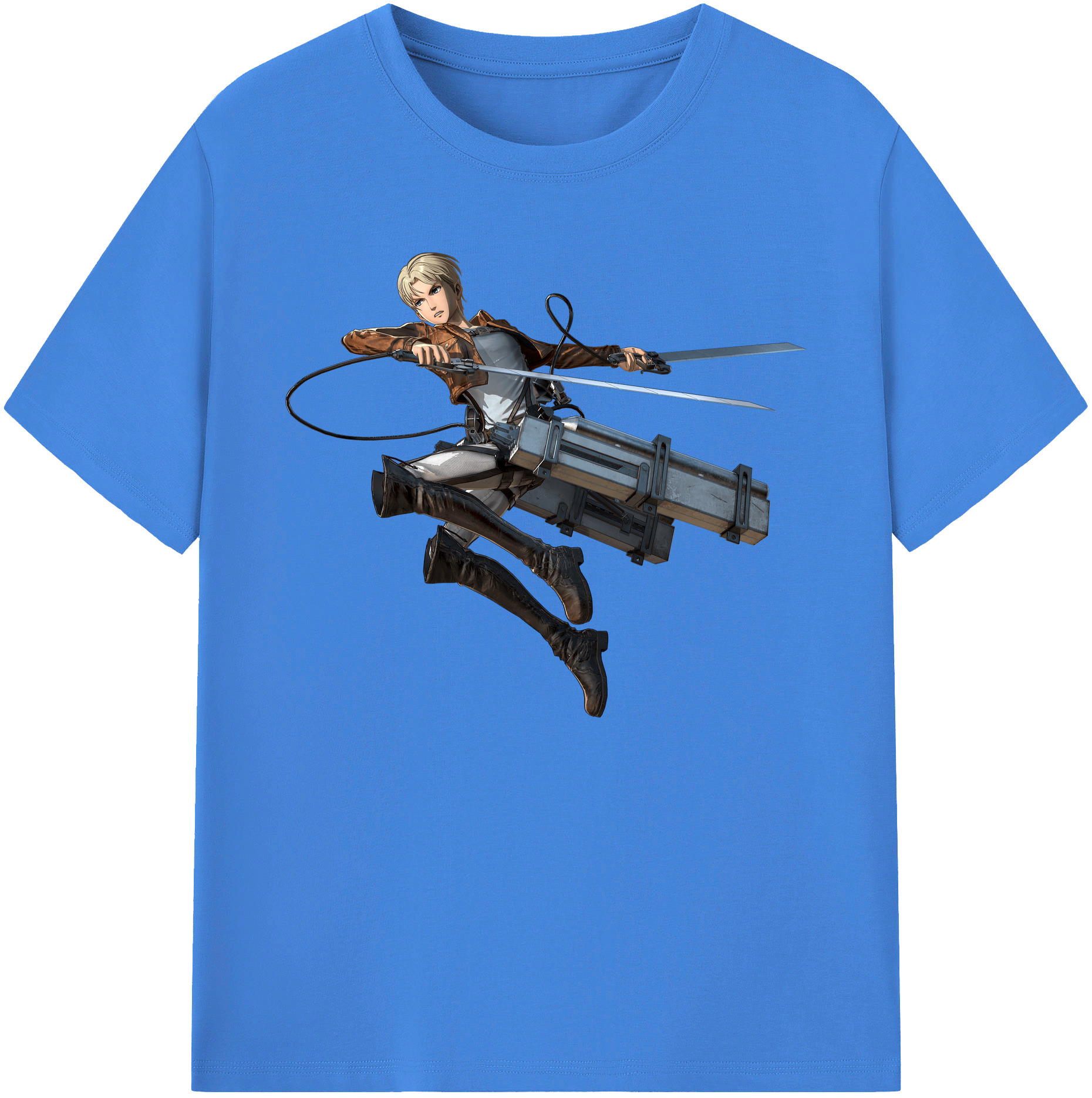 （画像用） 進撃の巨人 Attack on Titan 綿100％ メンズ半袖Tシャツ｜肌触りやわらか＆通気性