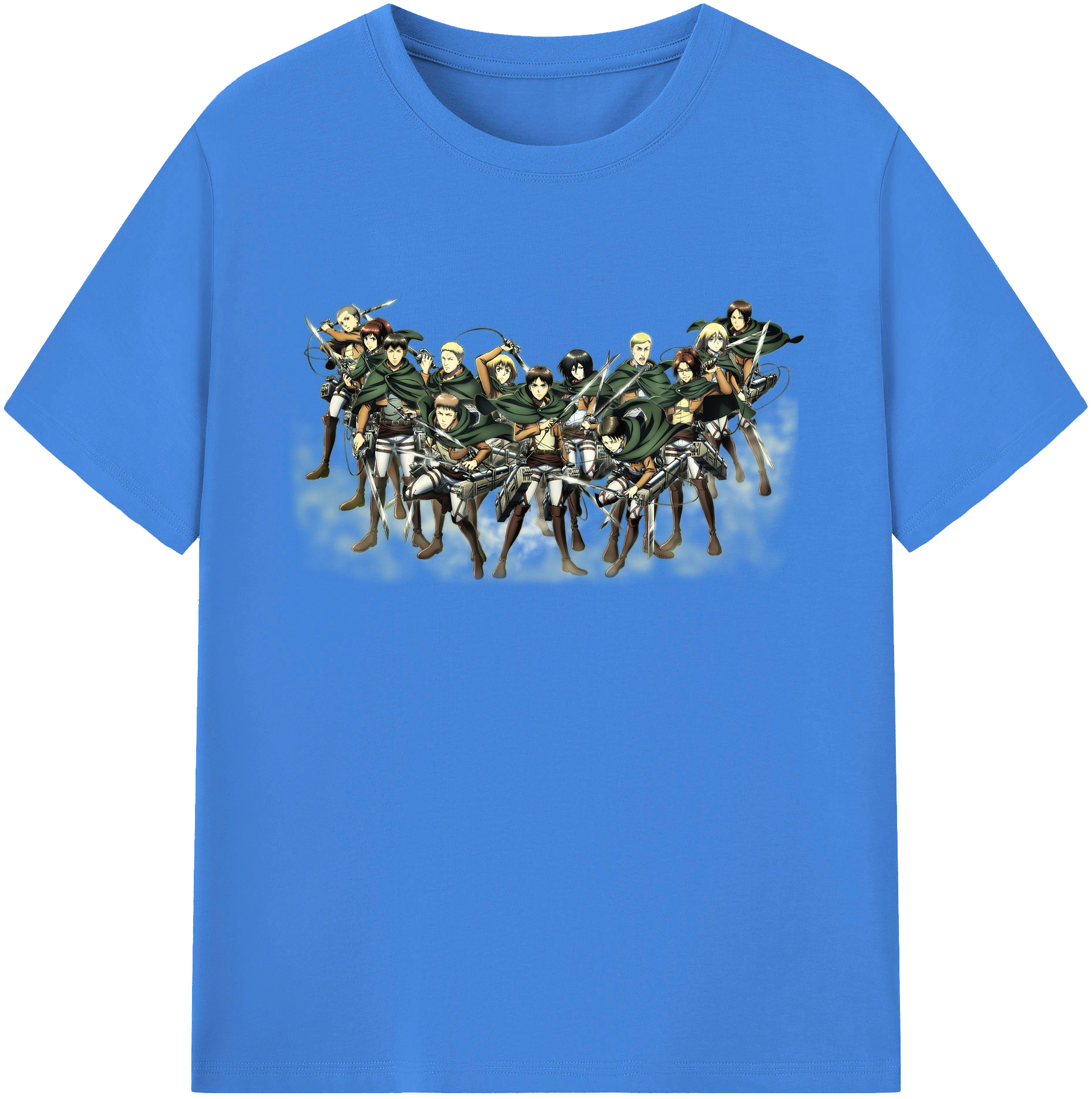 （画像用） 進撃の巨人 Attack on Titan 綿100％ メンズ半袖Tシャツ｜肌触りやわらか＆通気性