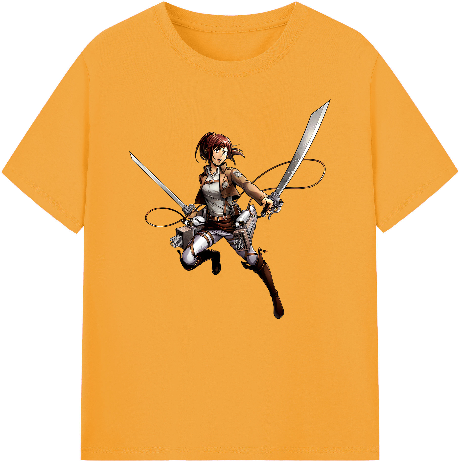 （画像用） 進撃の巨人 サシャ·ブラウス Attack on Titan Sasha Blaus 綿100％ メンズ半袖Tシャツ｜肌触りやわらか＆通気性