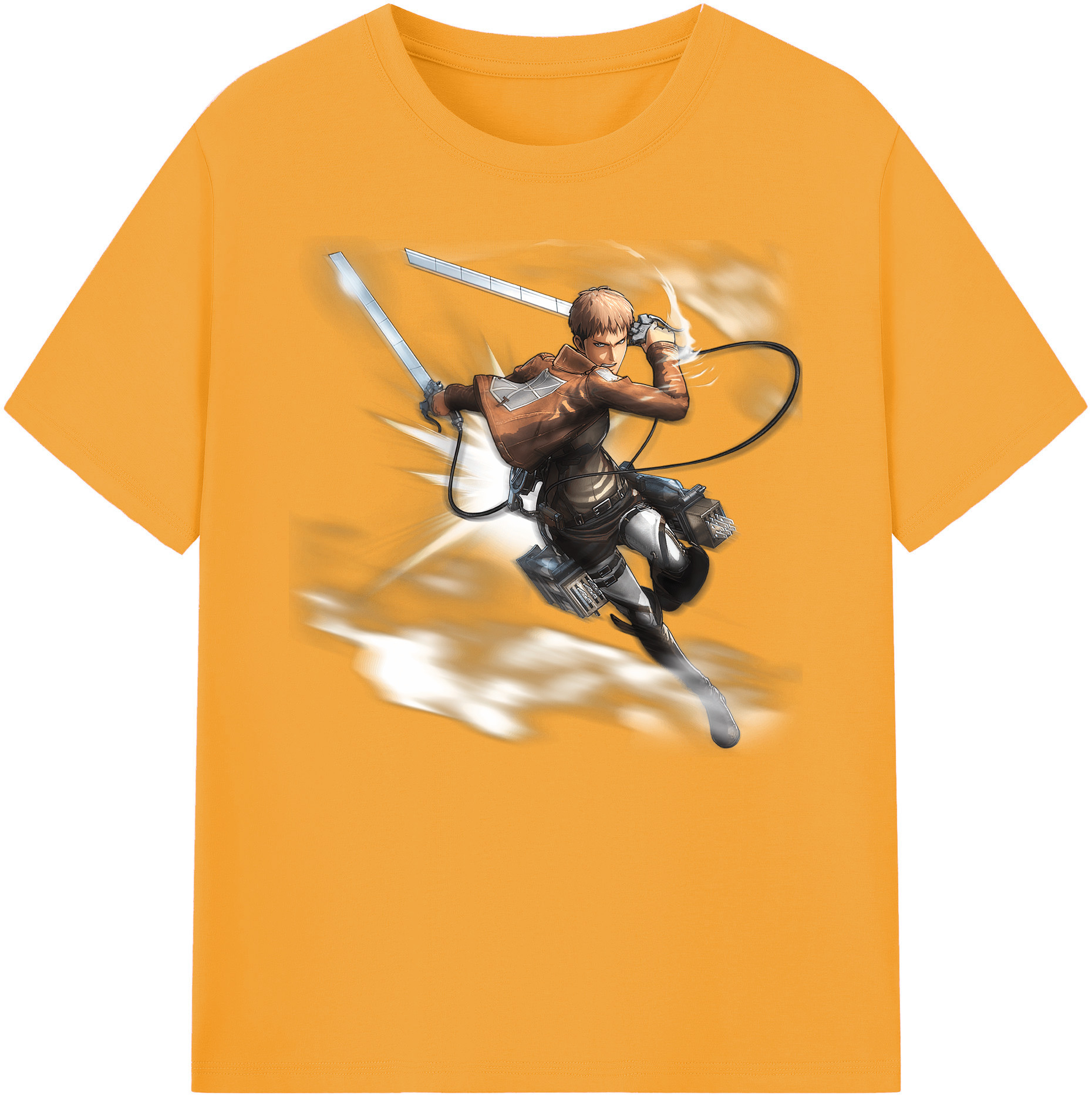 （画像用） 進撃の巨人 ジャン・キルシュタイン Attack on Titan Jean Kirstein 綿100％ メンズ半袖Tシャツ｜肌触りやわらか＆通気性