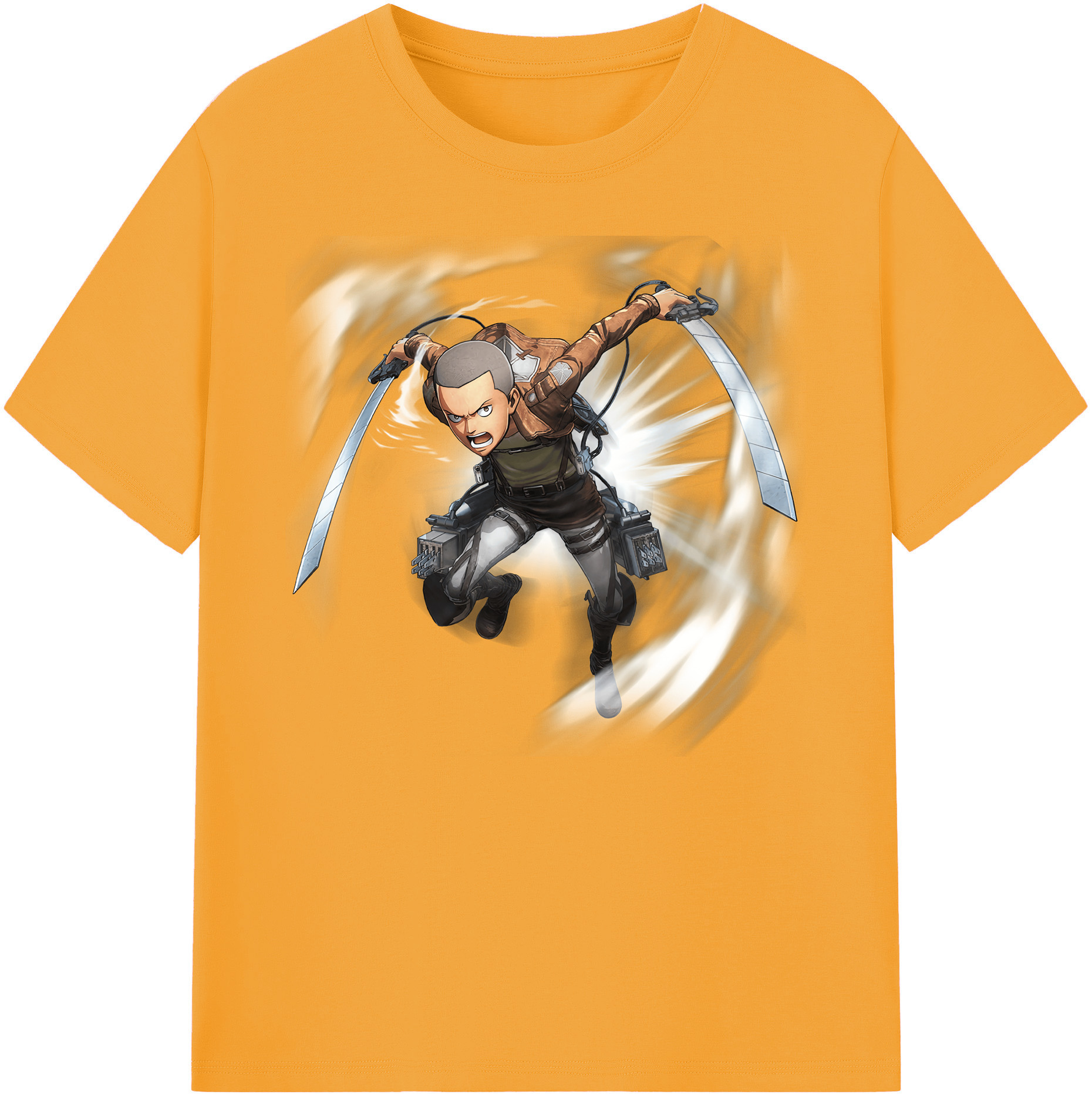 （画像用） 進撃の巨人 コニー·スプリンガー Attack on Titan Connie Springer 綿100％ メンズ半袖Tシャツ｜肌触りやわらか＆通気性