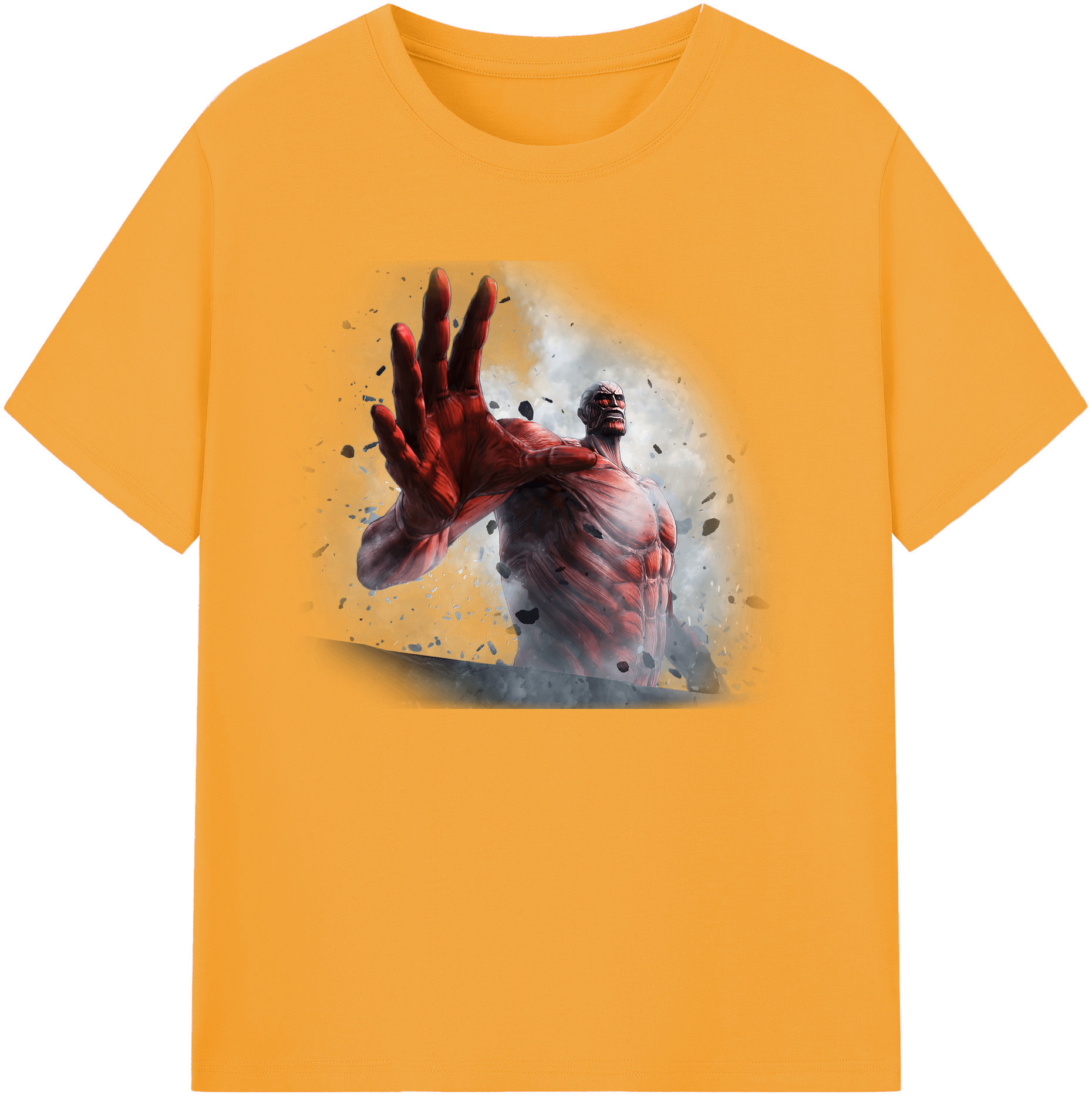 （画像用） 進撃の巨人 Attack on Titan 綿100％ メンズ半袖Tシャツ｜肌触りやわらか＆通気性