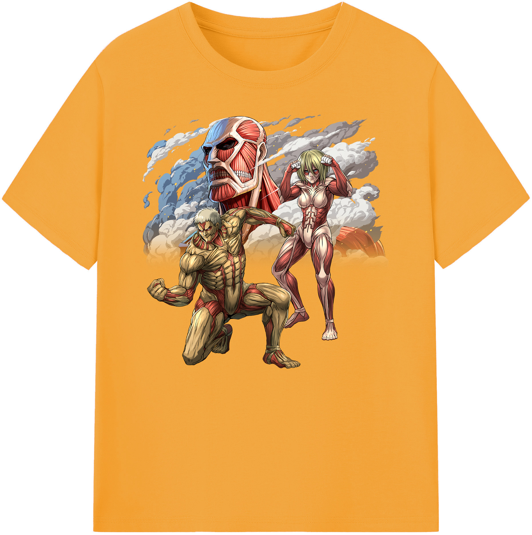 （画像用） 進撃の巨人 Attack on Titan 綿100％ メンズ半袖Tシャツ｜肌触りやわらか＆通気性