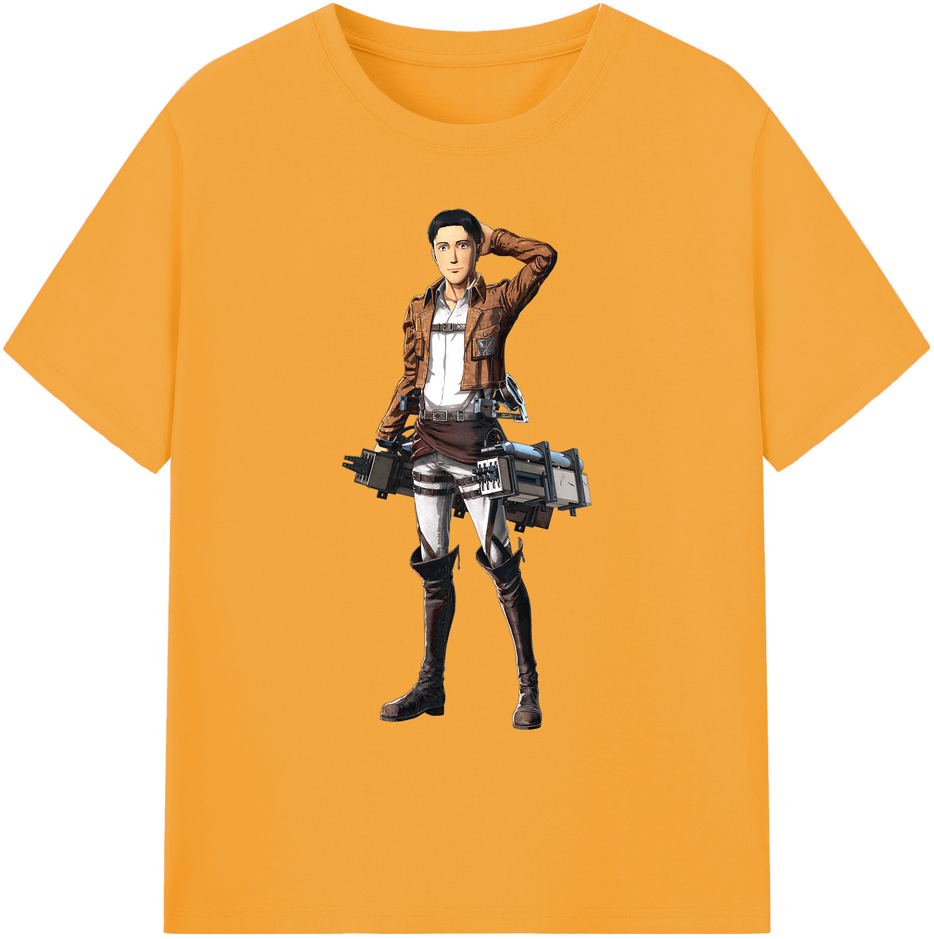 （画像用） 進撃の巨人 Attack on Titan 綿100％ メンズ半袖Tシャツ｜肌触りやわらか＆通気性