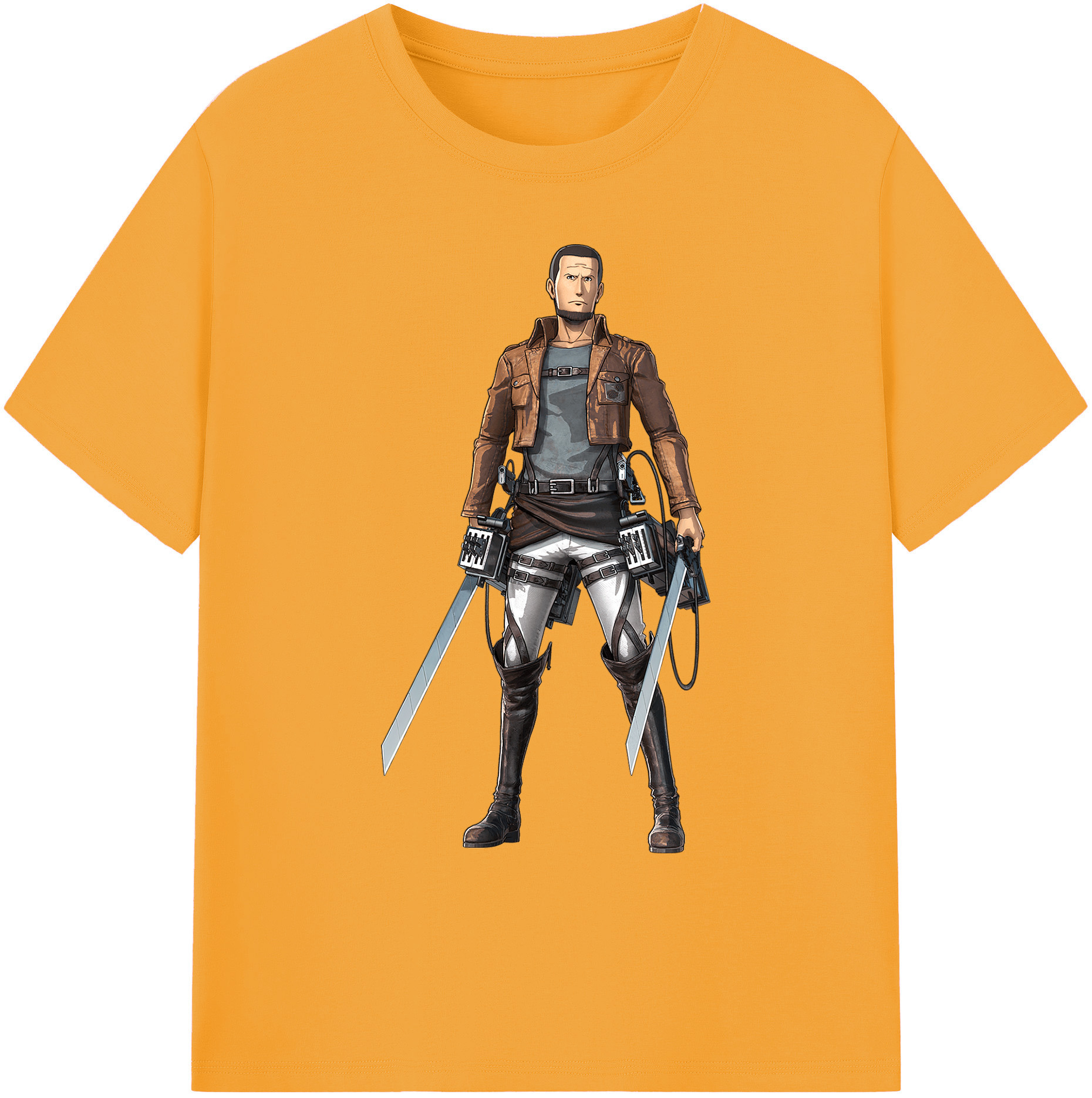 （画像用） 進撃の巨人 Attack on Titan 綿100％ メンズ半袖Tシャツ｜肌触りやわらか＆通気性