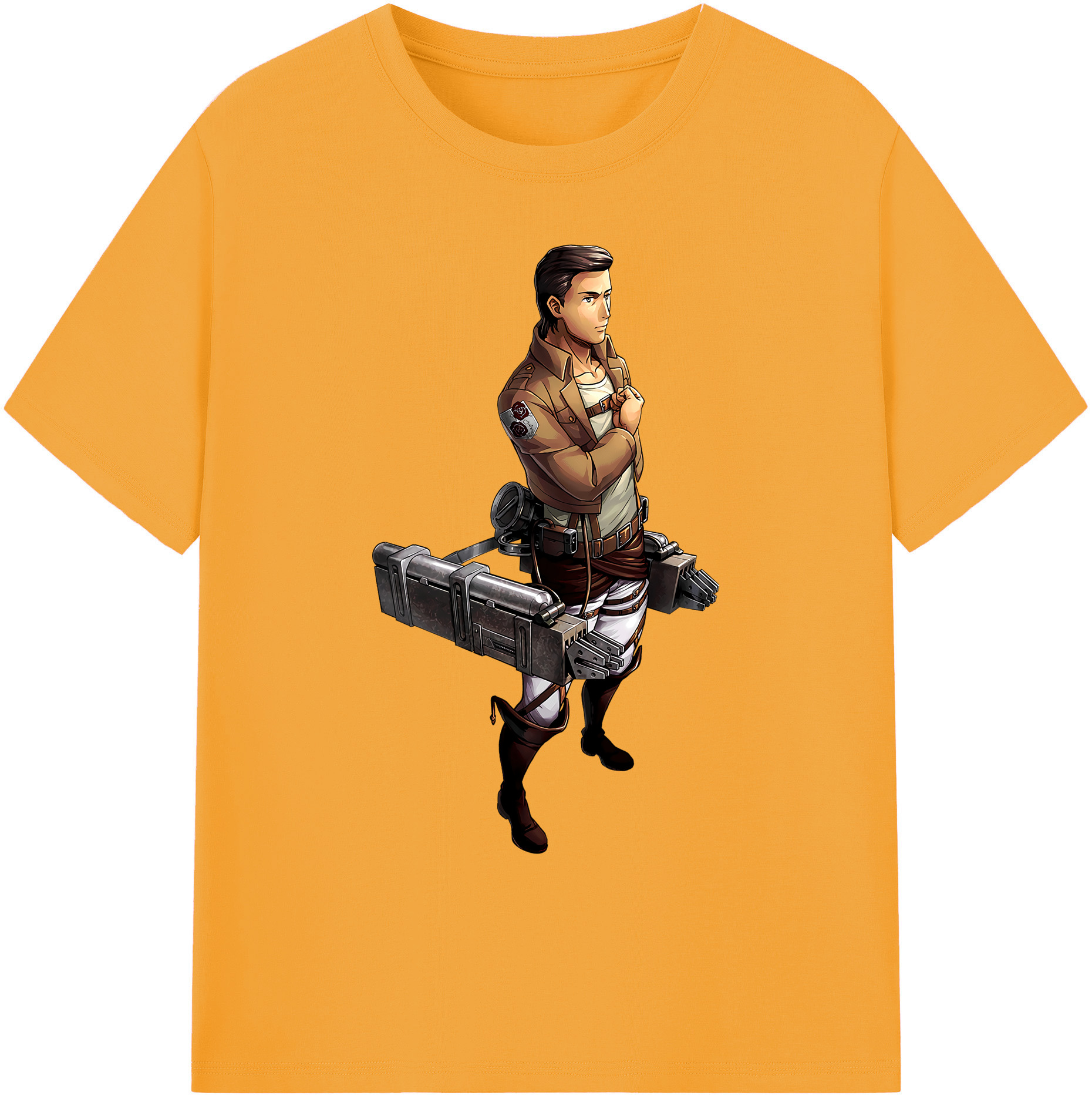 （画像用） 進撃の巨人 Attack on Titan 綿100％ メンズ半袖Tシャツ｜肌触りやわらか＆通気性
