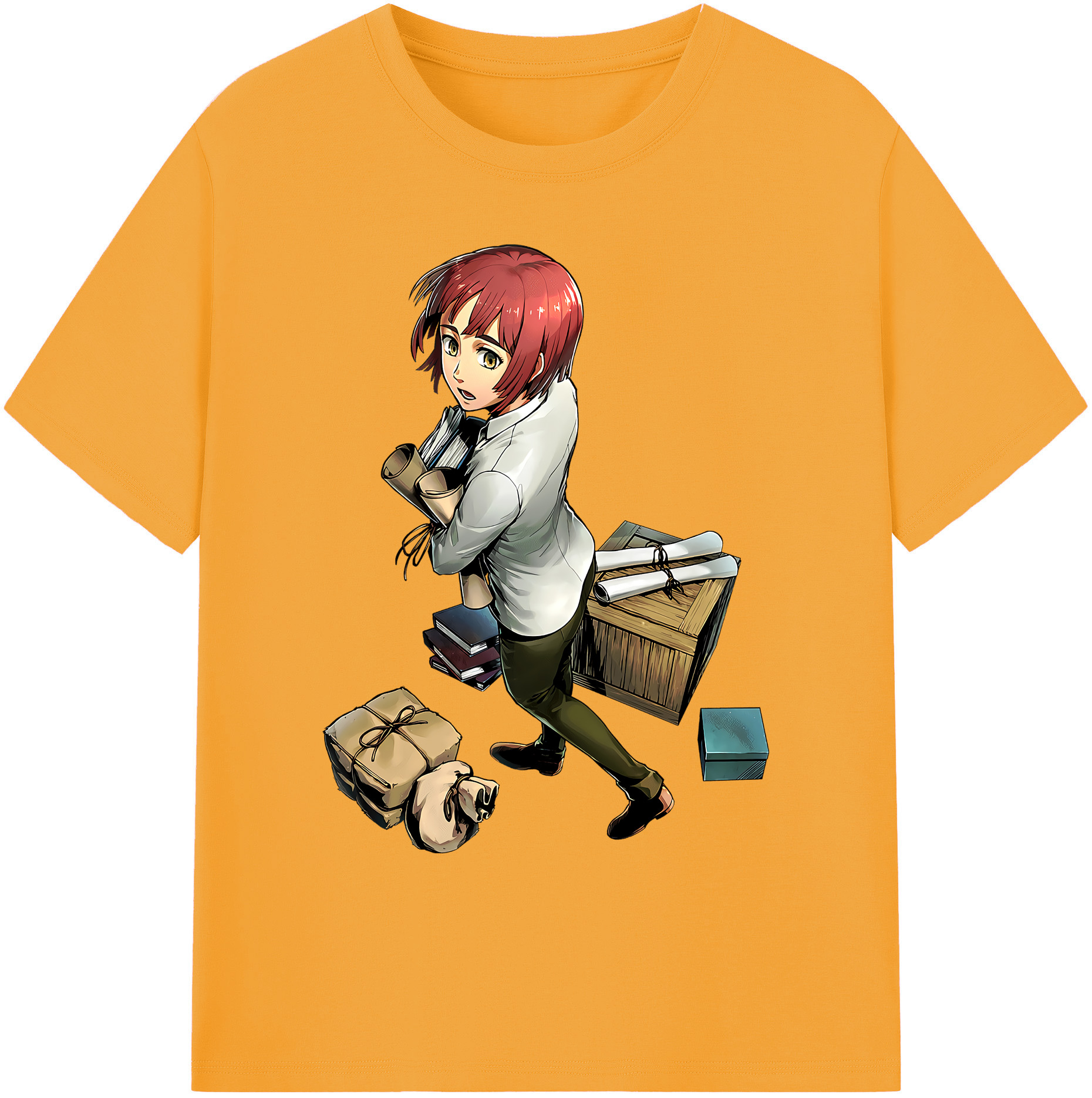 （画像用） 進撃の巨人 Attack on Titan 綿100％ メンズ半袖Tシャツ｜肌触りやわらか＆通気性