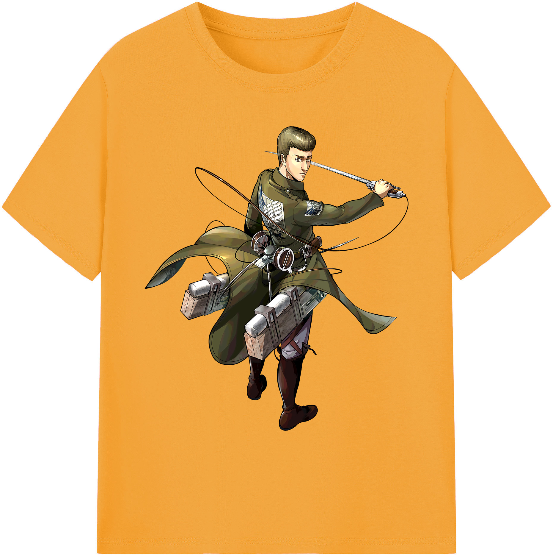 （画像用） 進撃の巨人 Attack on Titan 綿100％ メンズ半袖Tシャツ｜肌触りやわらか＆通気性