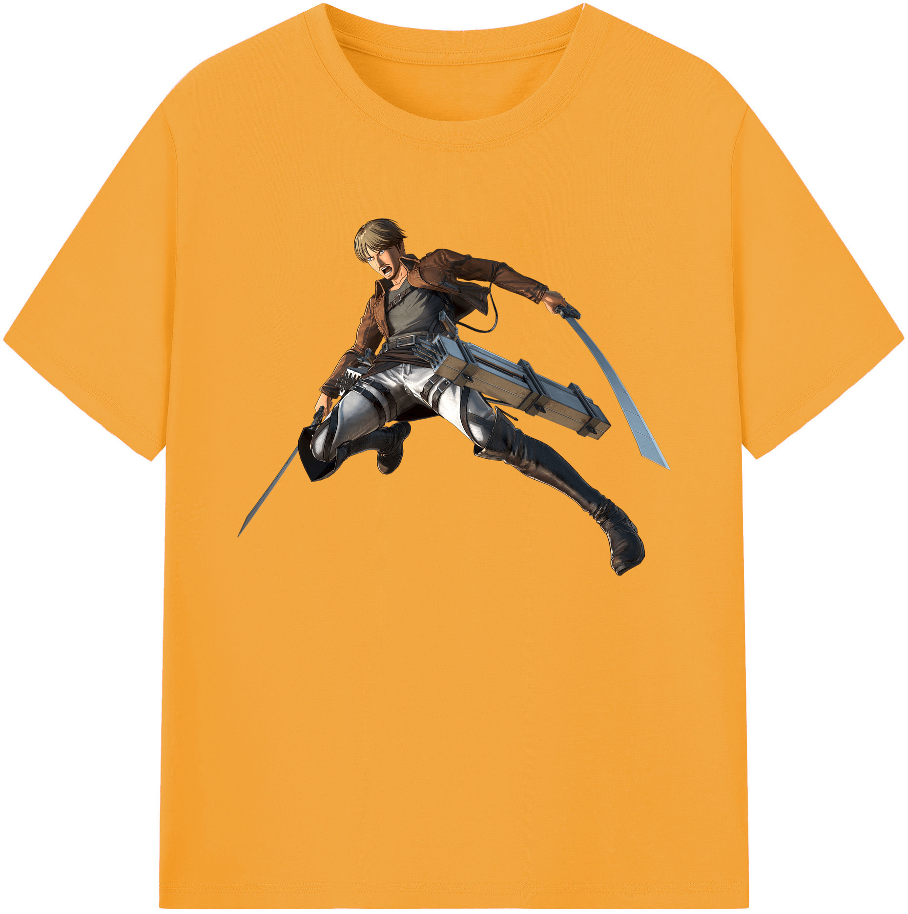 （画像用） 進撃の巨人 Attack on Titan 綿100％ メンズ半袖Tシャツ｜肌触りやわらか＆通気性