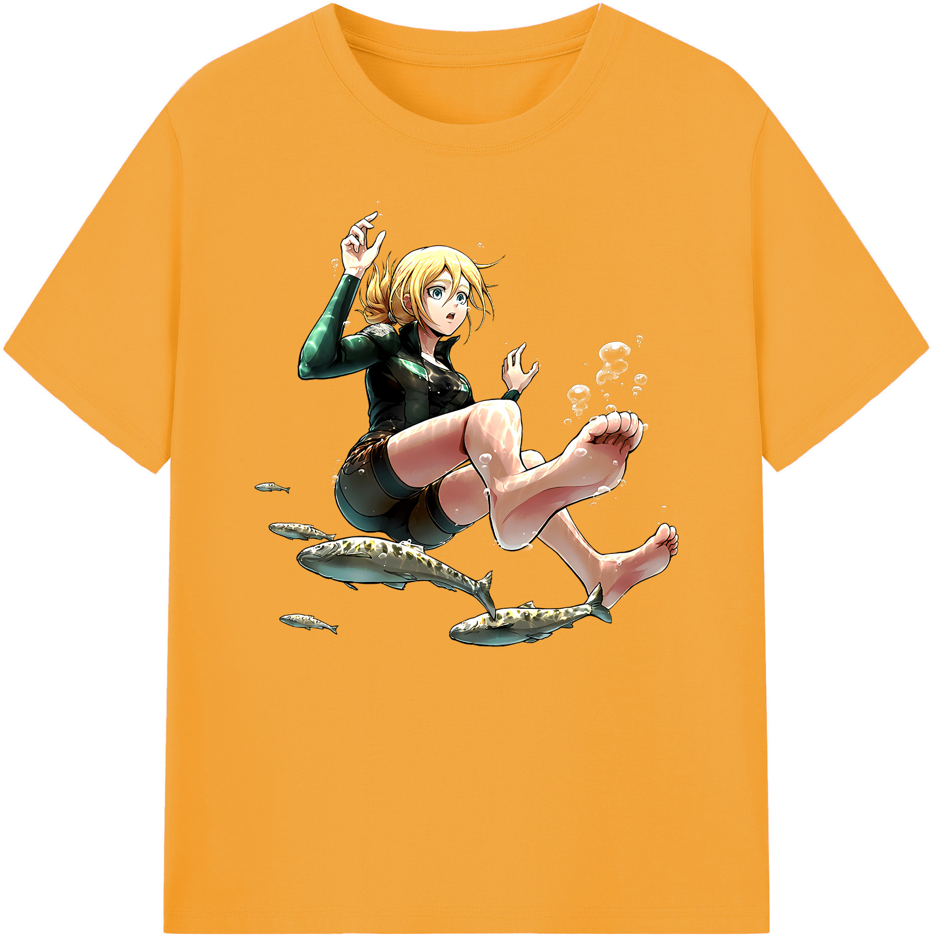 （画像用） 進撃の巨人 クリスタ·レンズ Attack on Titan Christa Lenz 綿100％ メンズ半袖Tシャツ｜肌触りやわらか＆通気性