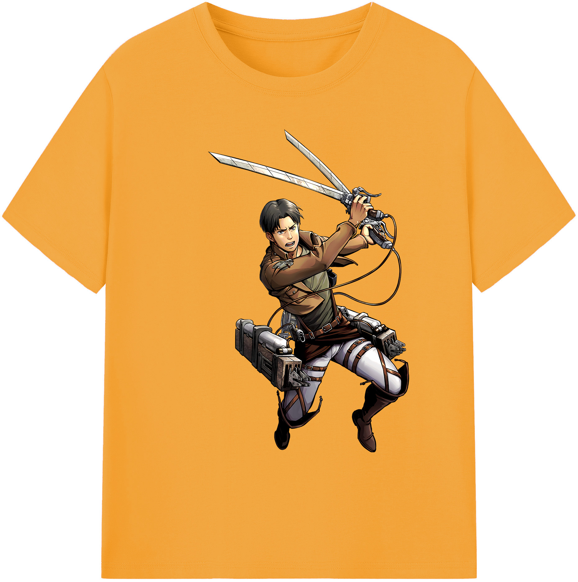 （画像用） 進撃の巨人 Attack on Titan 綿100％ メンズ半袖Tシャツ｜肌触りやわらか＆通気性