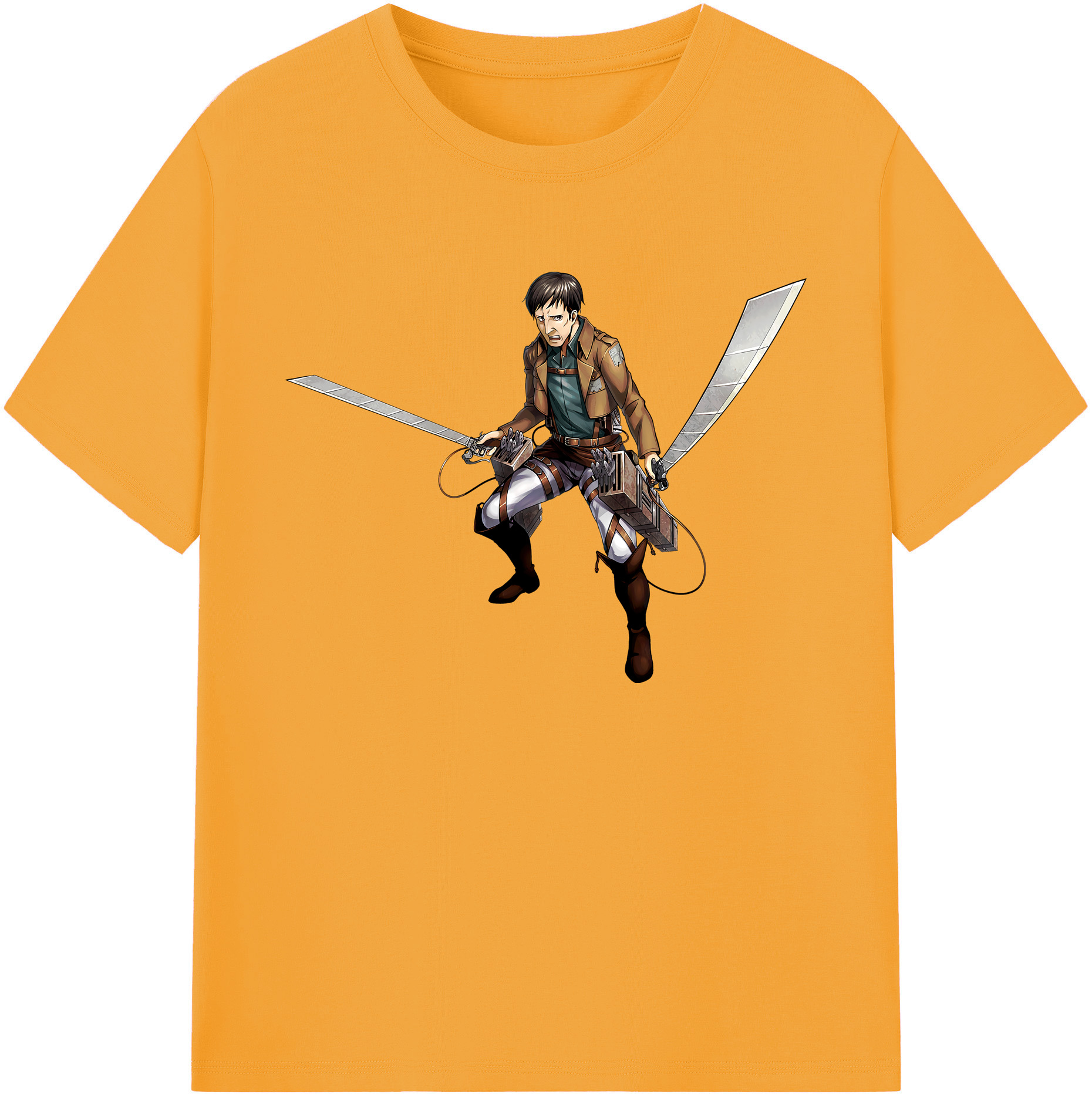 （画像用） 進撃の巨人 Attack on Titan 綿100％ メンズ半袖Tシャツ｜肌触りやわらか＆通気性