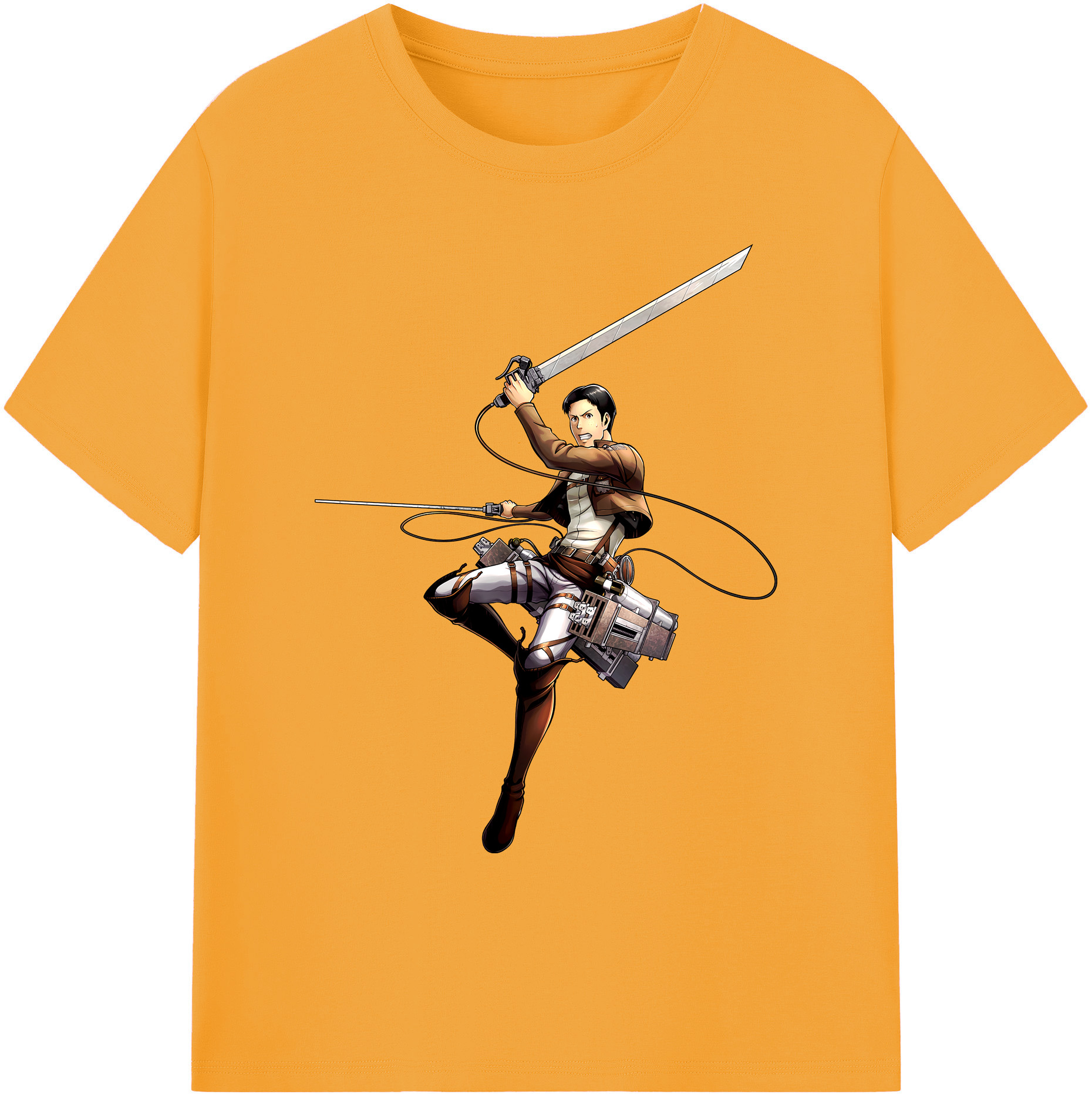 （画像用） 進撃の巨人 Attack on Titan 綿100％ メンズ半袖Tシャツ｜肌触りやわらか＆通気性