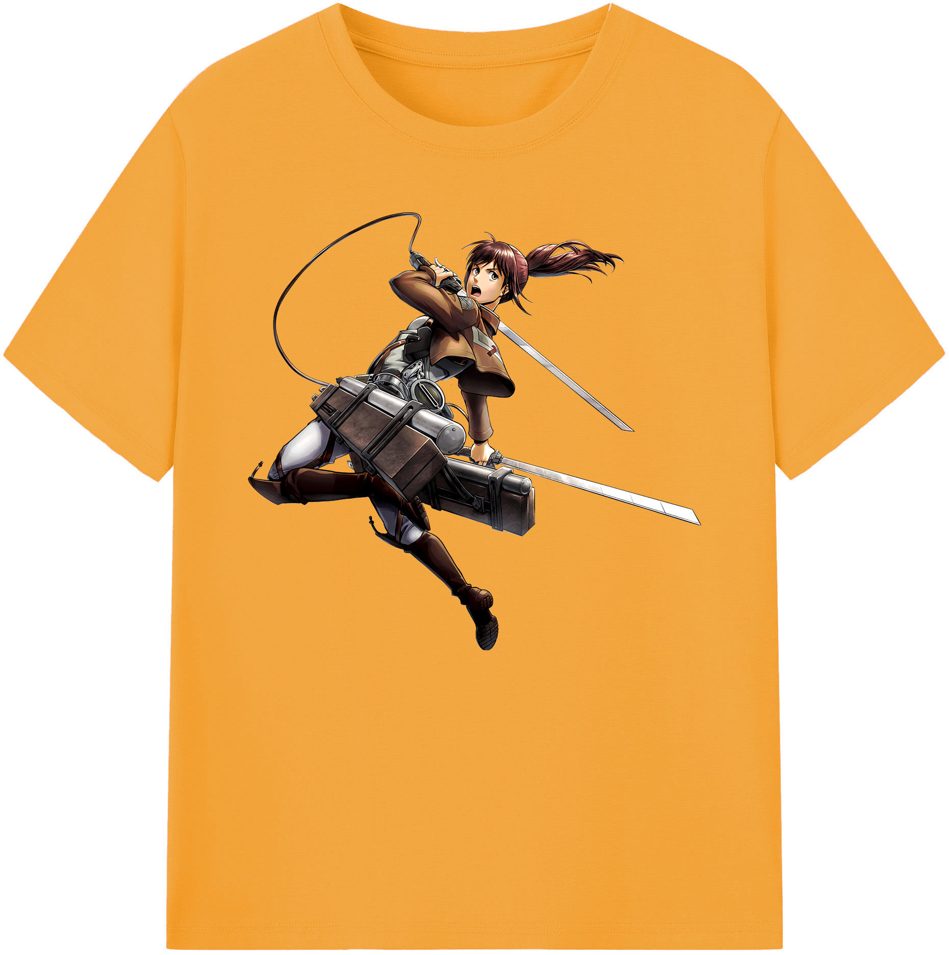 （画像用） 進撃の巨人 サシャ·ブラウス Attack on Titan Sasha Blaus 綿100％ メンズ半袖Tシャツ｜肌触りやわらか＆通気性
