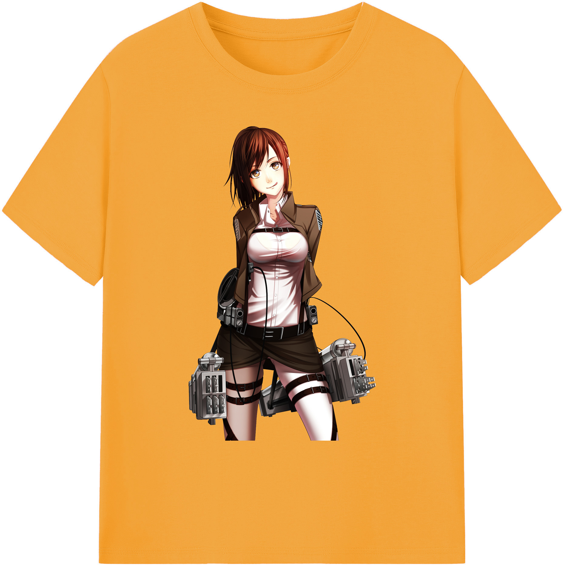 （画像用） 進撃の巨人 サシャ·ブラウス Attack on Titan Sasha Blaus 綿100％ メンズ半袖Tシャツ｜肌触りやわらか＆通気性