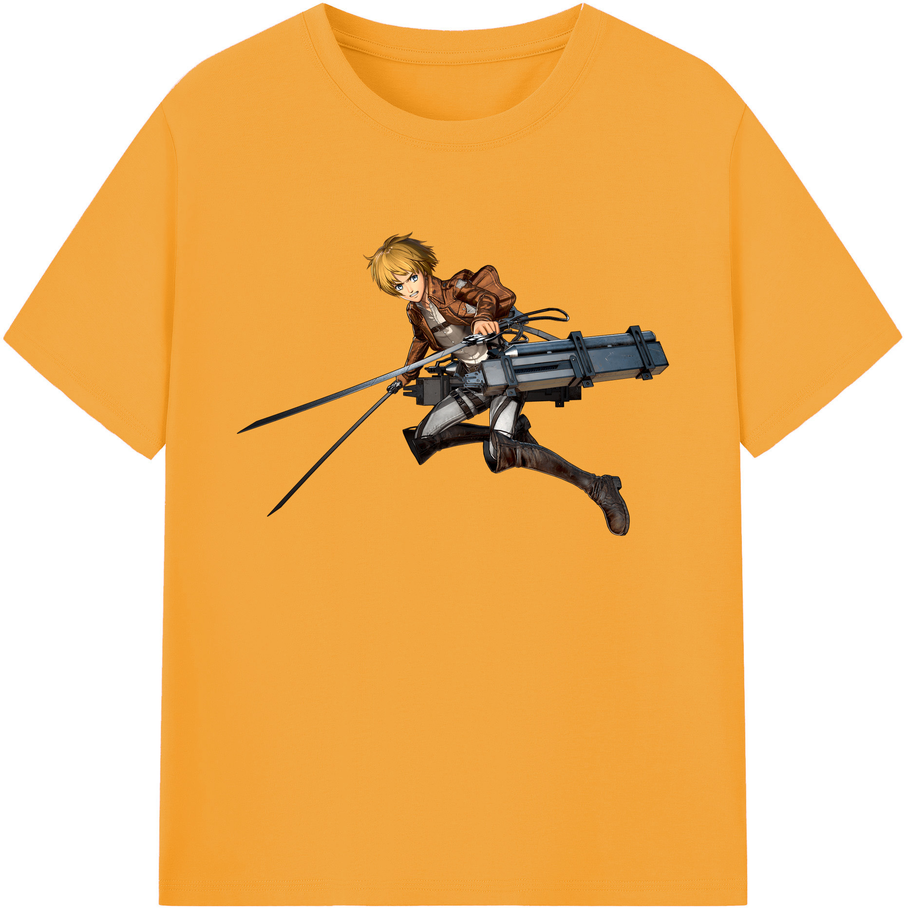 （画像用） 進撃の巨人 アルミン·アルレルト Attack on Titan Armin Arlert 綿100％ メンズ半袖Tシャツ｜肌触りやわらか＆通気性