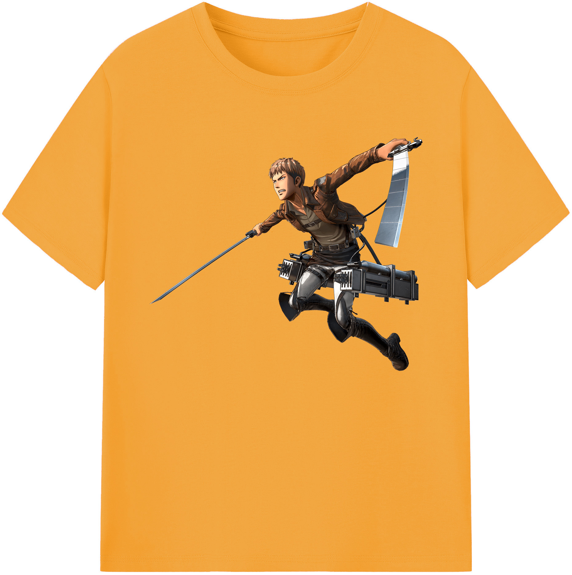 （画像用） 進撃の巨人 ジャン・キルシュタイン Attack on Titan Jean Kirstein 綿100％ メンズ半袖Tシャツ｜肌触りやわらか＆通気性