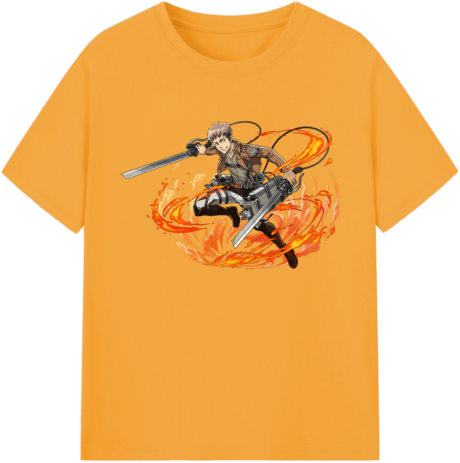 （画像用） 進撃の巨人 ジャン・キルシュタイン Attack on Titan Jean Kirstein 綿100％ メンズ半袖Tシャツ｜肌触りやわらか＆通気性
