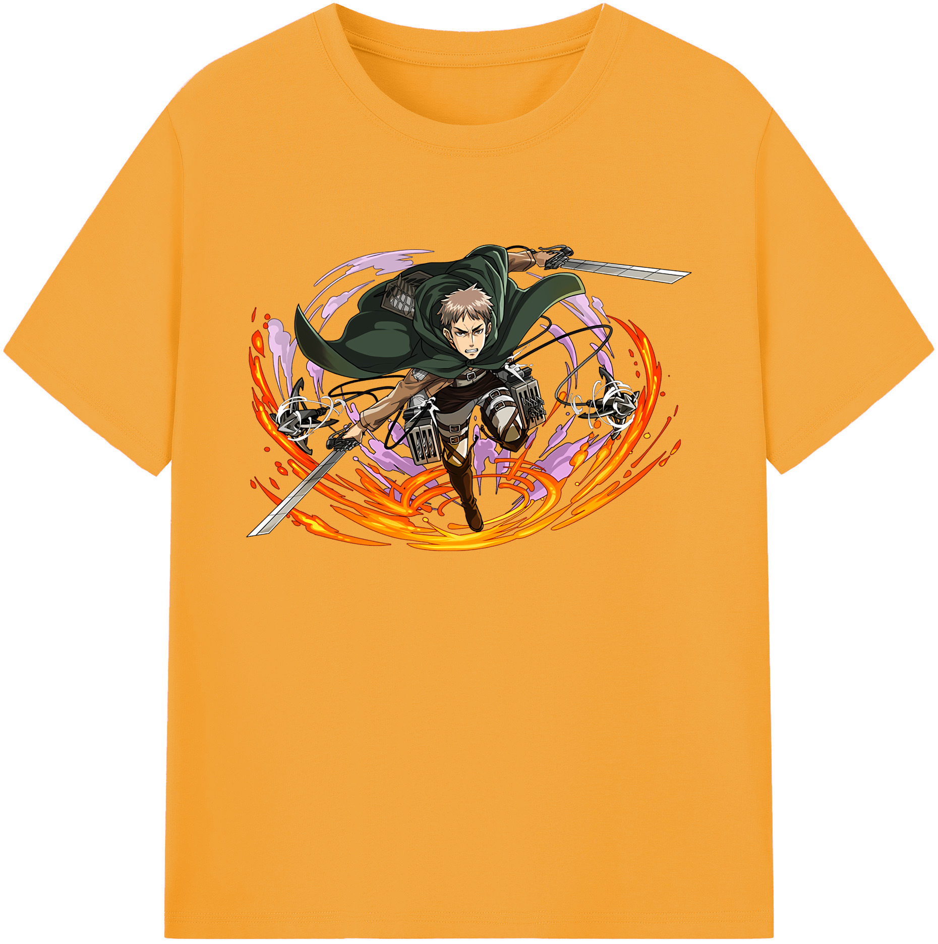 （画像用） 進撃の巨人 ジャン・キルシュタイン Attack on Titan Jean Kirstein 綿100％ メンズ半袖Tシャツ｜肌触りやわらか＆通気性