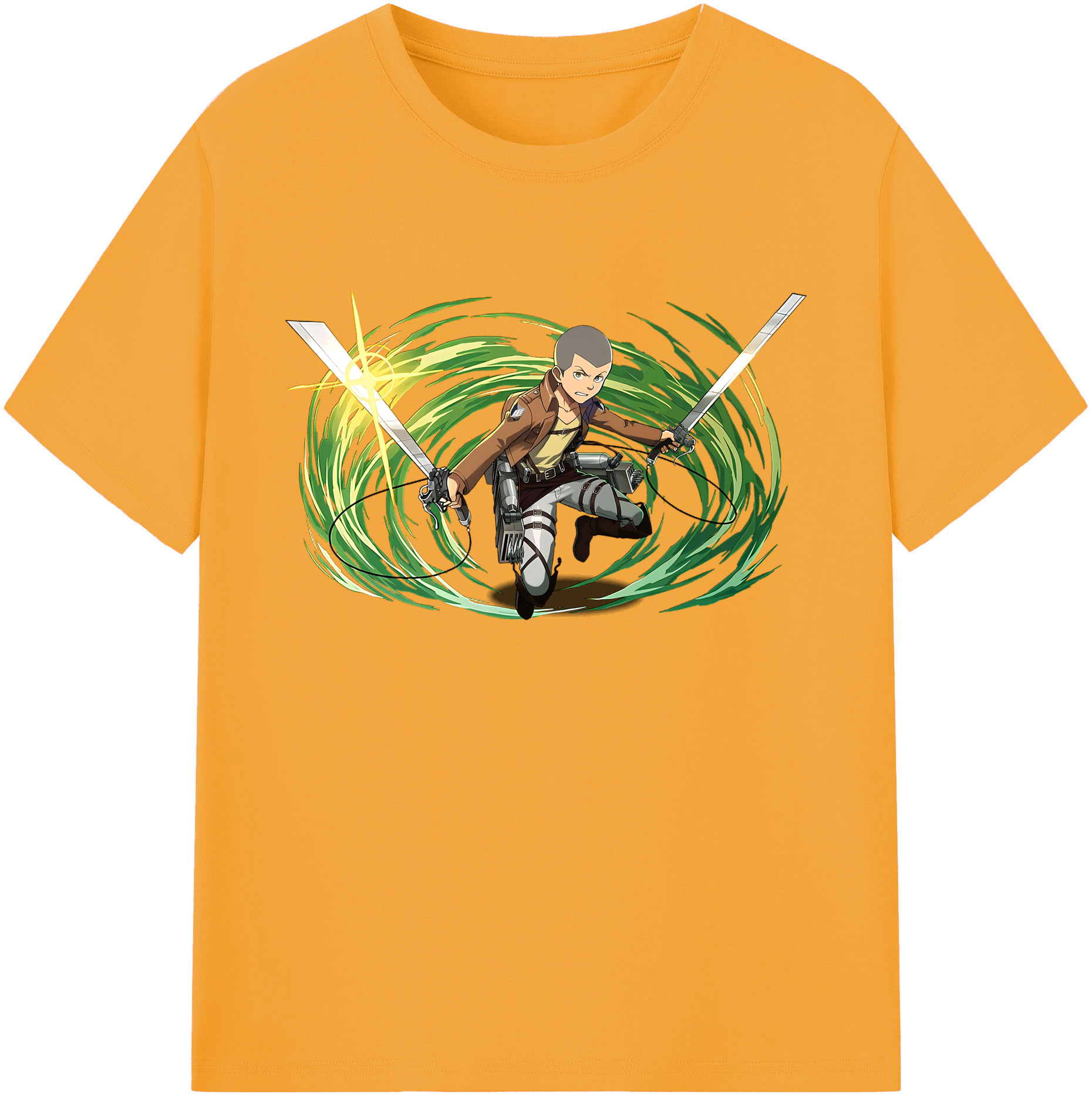 （画像用） 進撃の巨人 コニー·スプリンガー Attack on Titan Connie Springer 綿100％ メンズ半袖Tシャツ｜肌触りやわらか＆通気性
